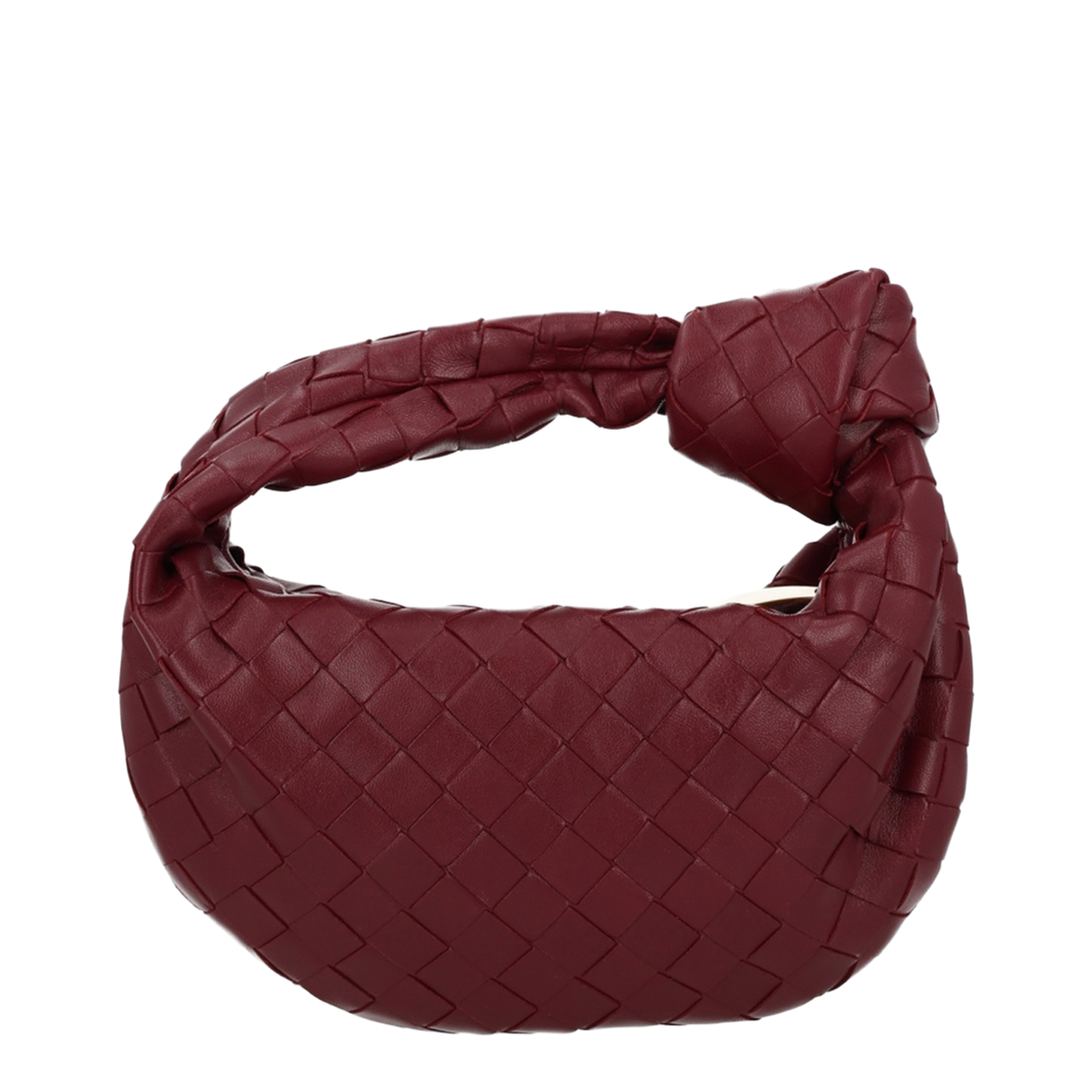 Mini Jodie Leather Top Handle Bag - Red