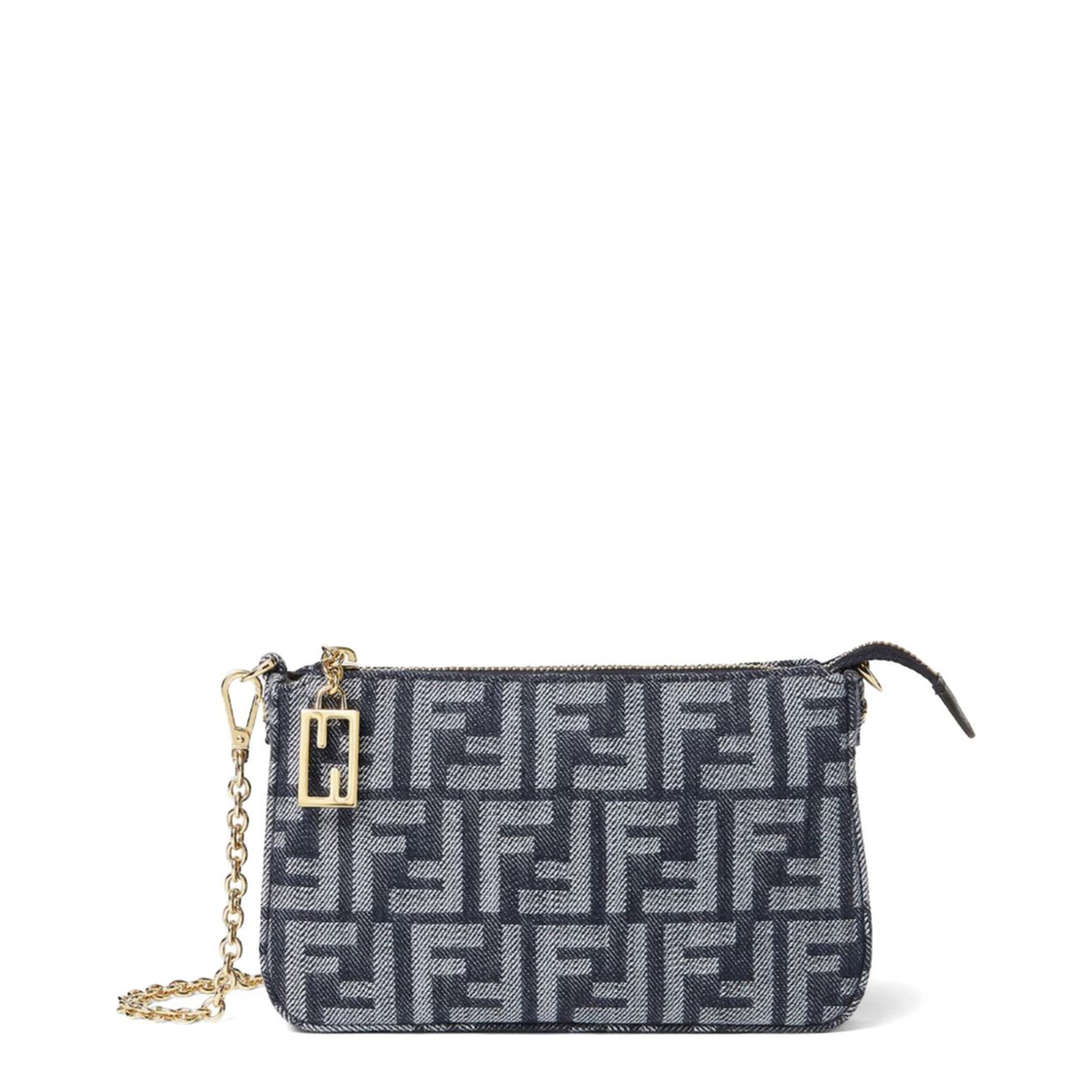 Blue Baguette Mini Clutch