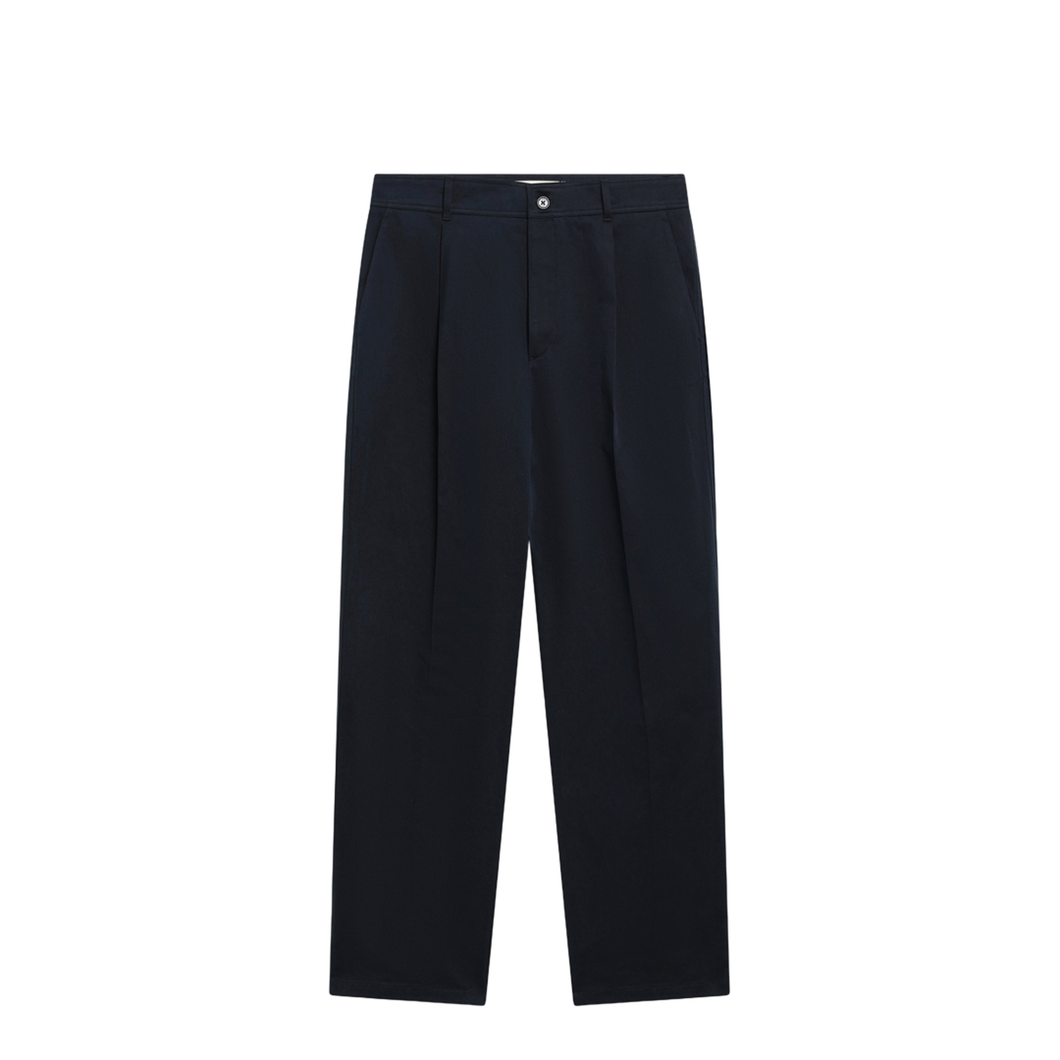 MAYFEYR - Valentino - Navy Blue Cotton Trousers - 8V0RBO21BGY598