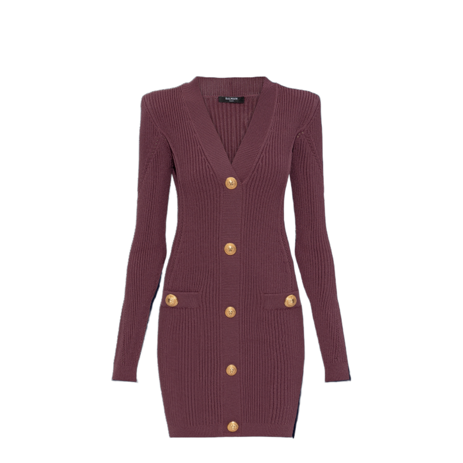 V-necked short dress