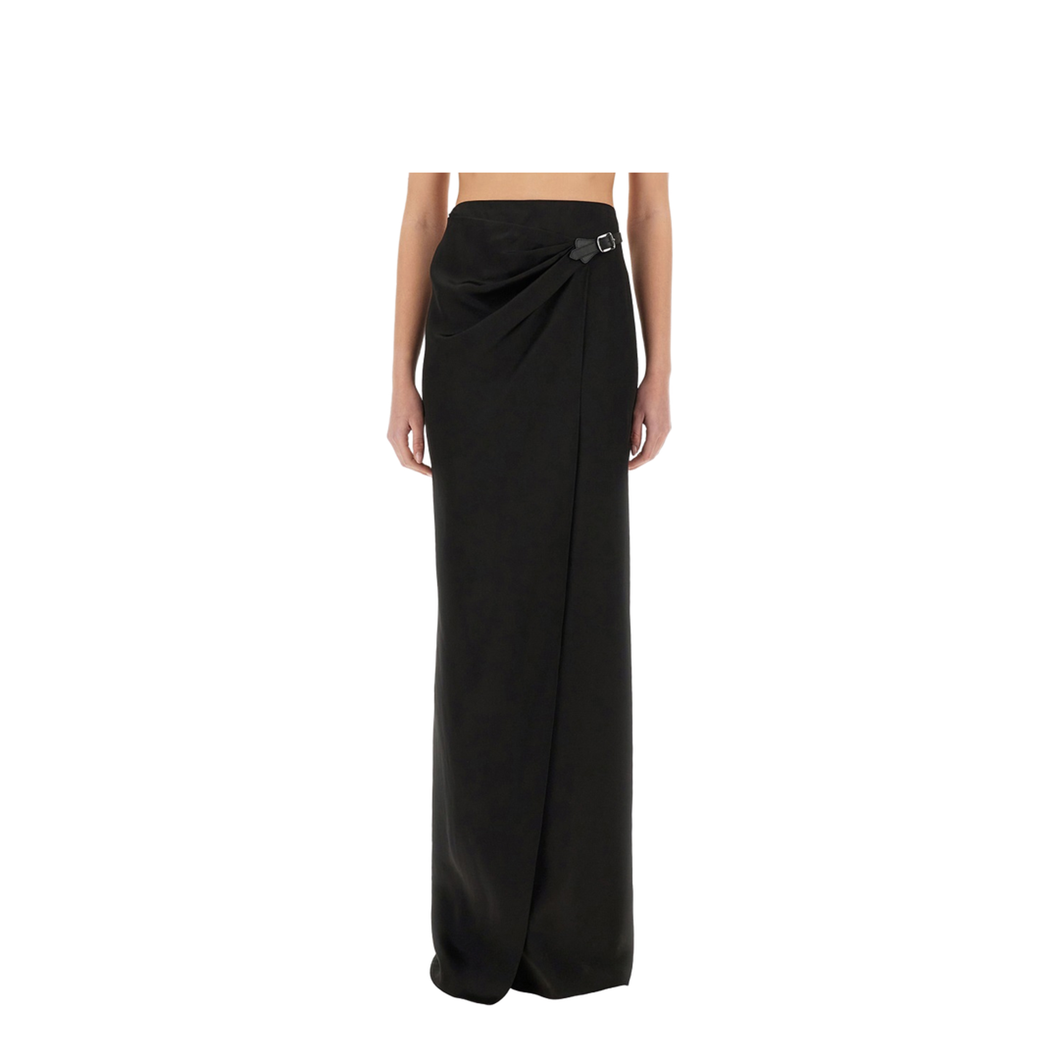 Maxi Wrap Skirt with Belt