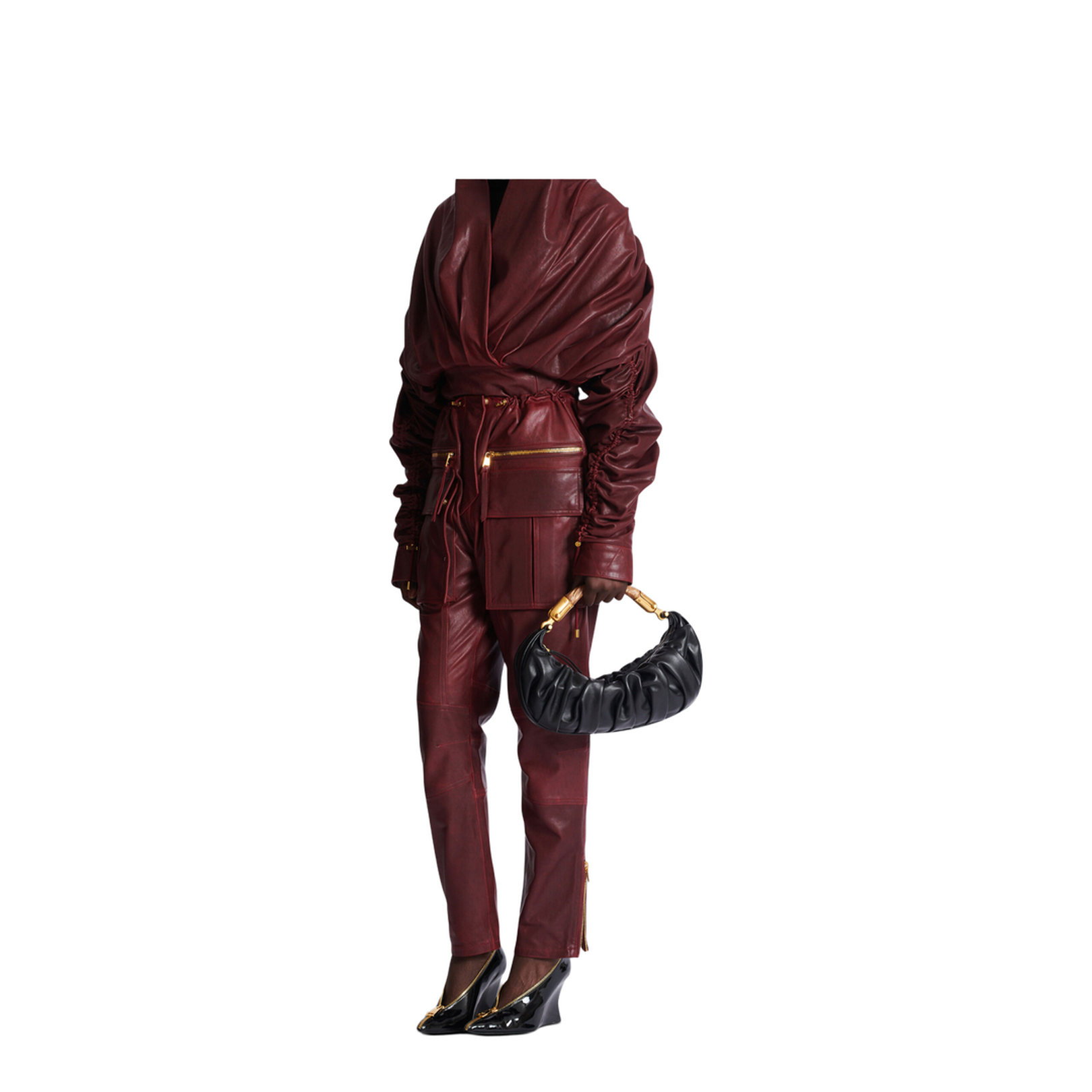 Medium Ebene Bag in Calfskin Leather