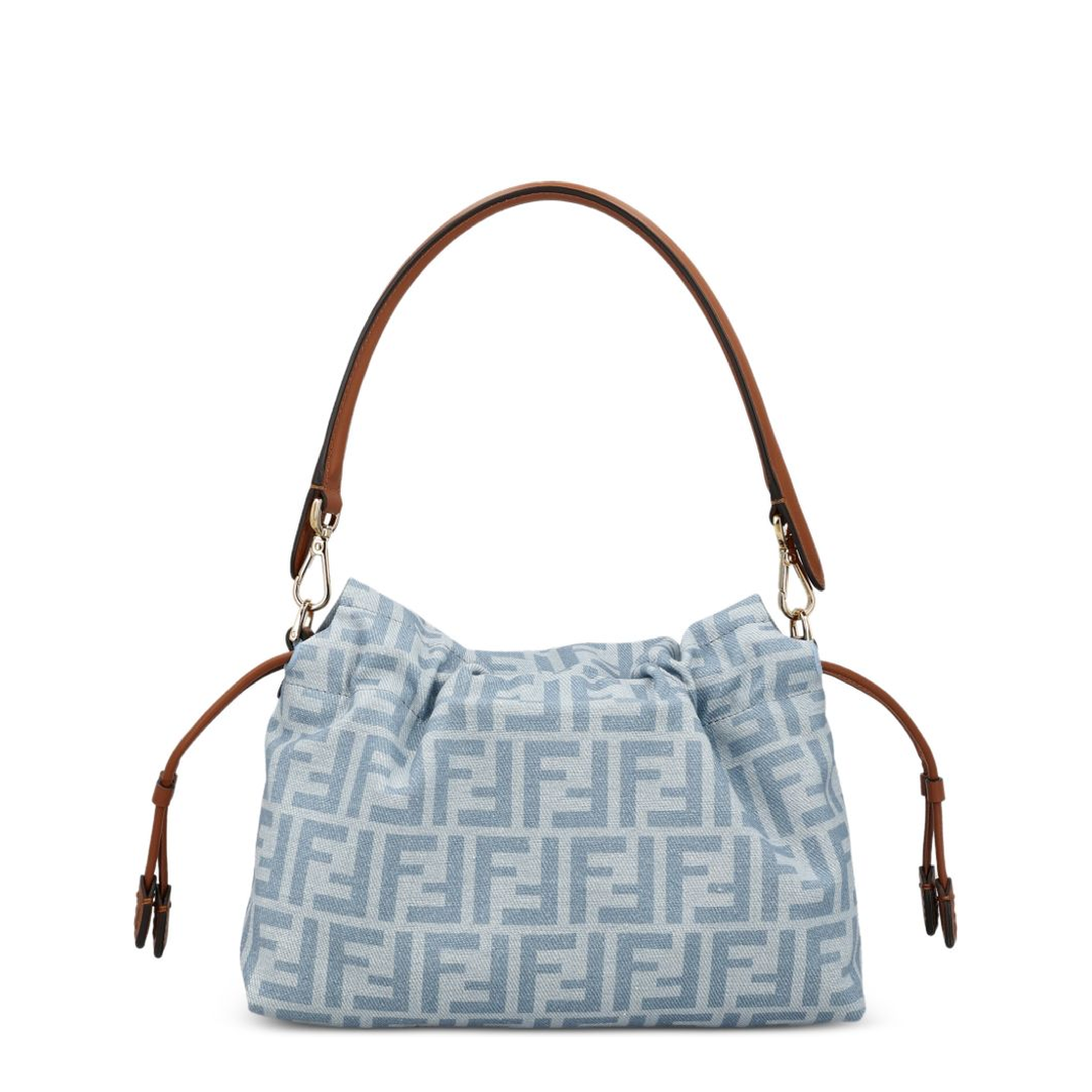 Mamma Baguette Medium Calfskin Shoulder Bag - Light Blue
