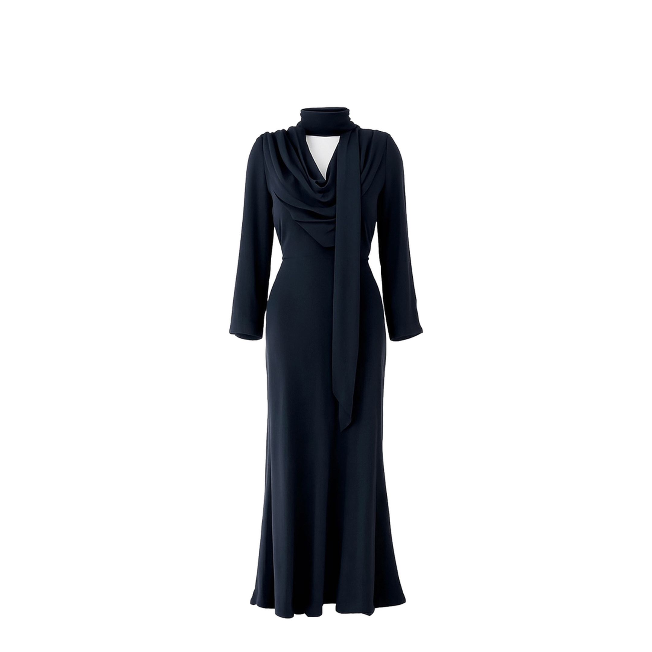 Long Draped Dress