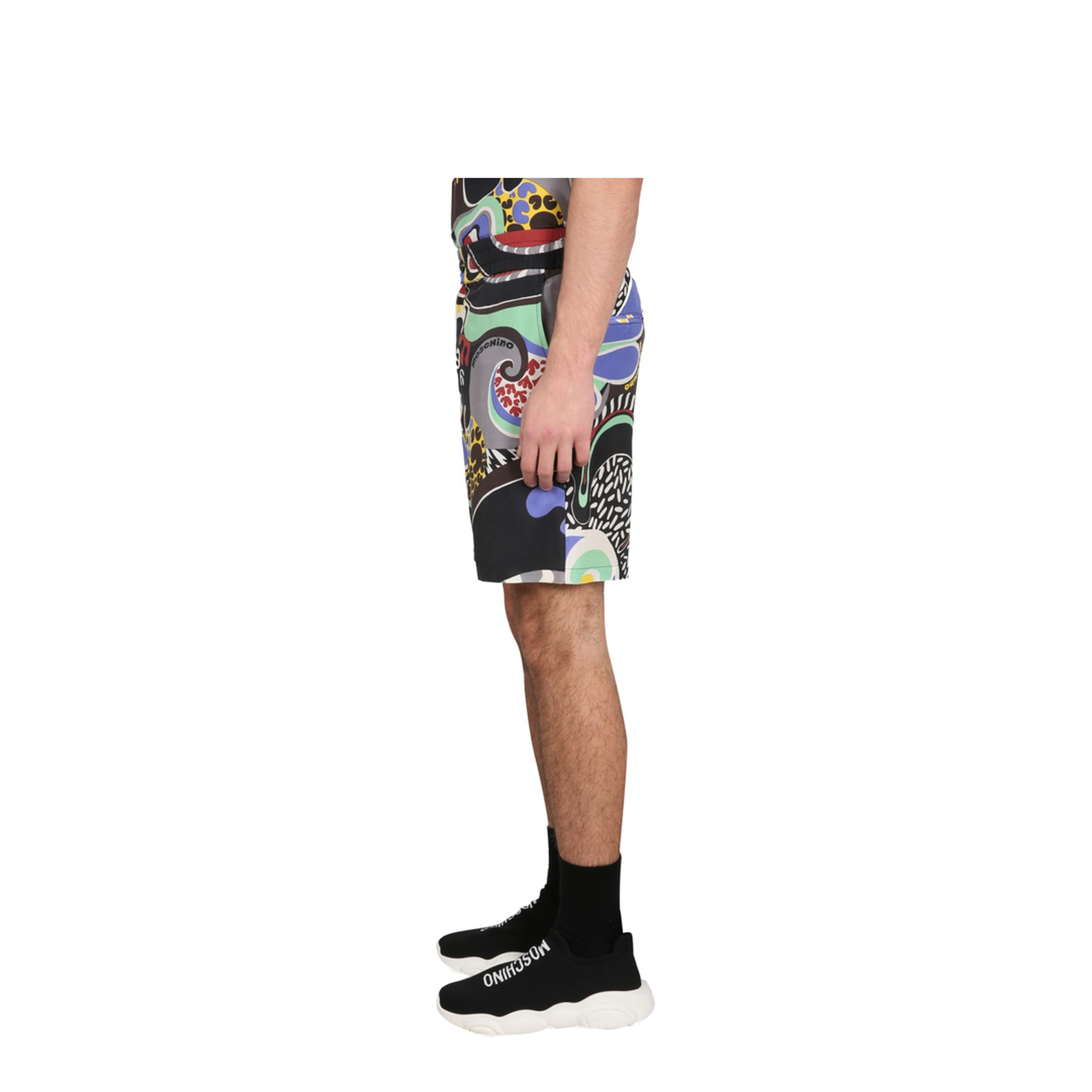 Psychedelic Print Bermuda Shorts