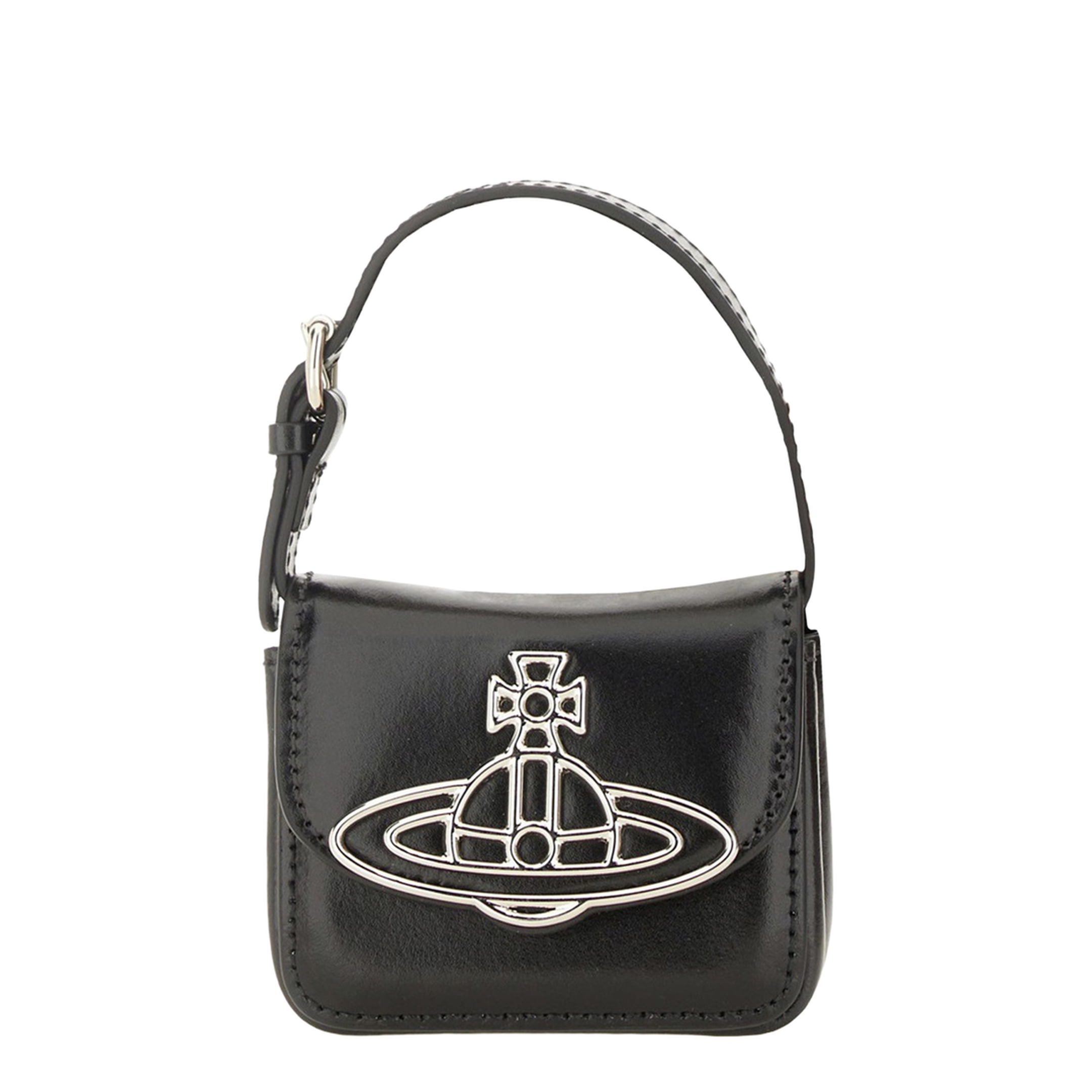 Linda Mini Leather Handbag - Black