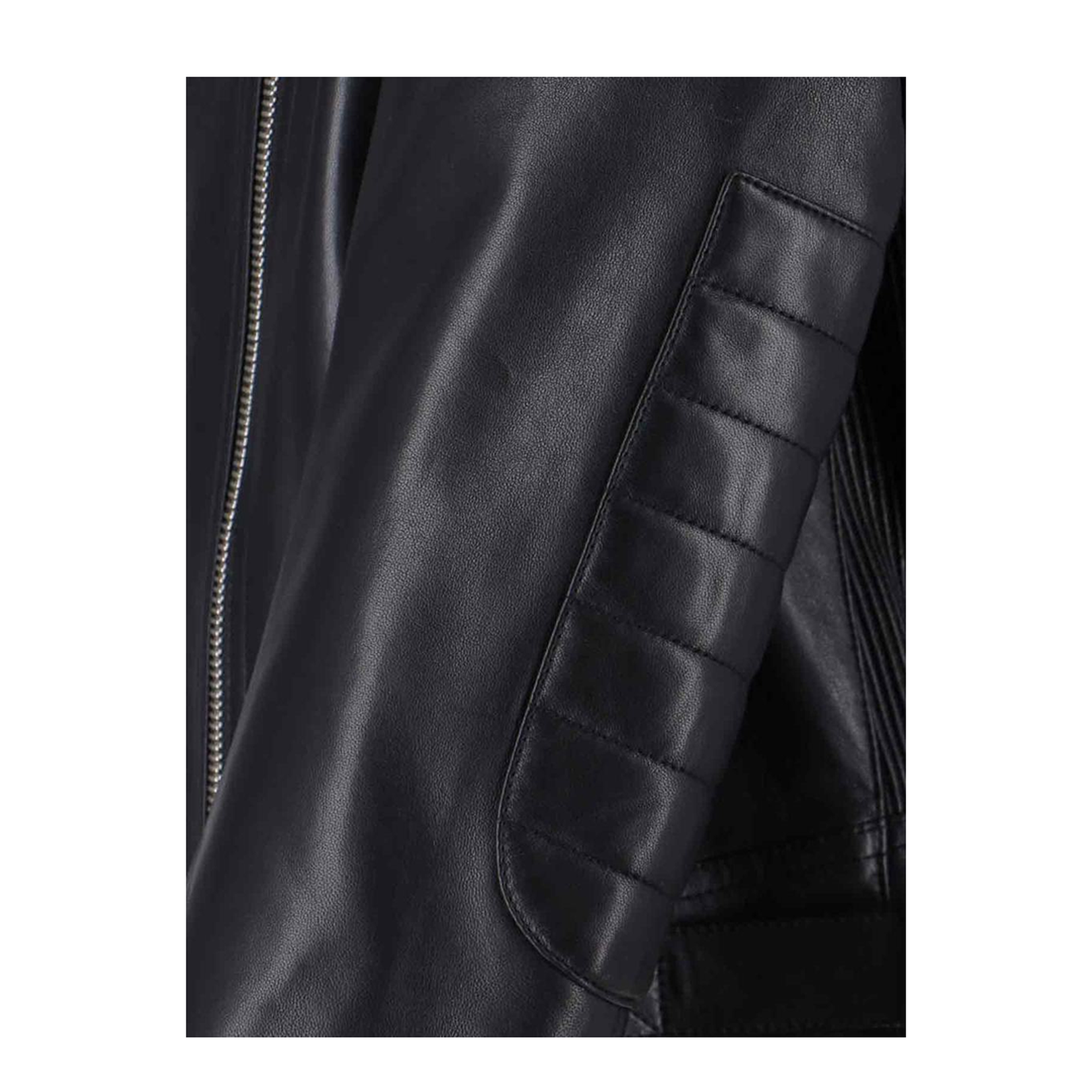 Leather Biker Jacket - Black