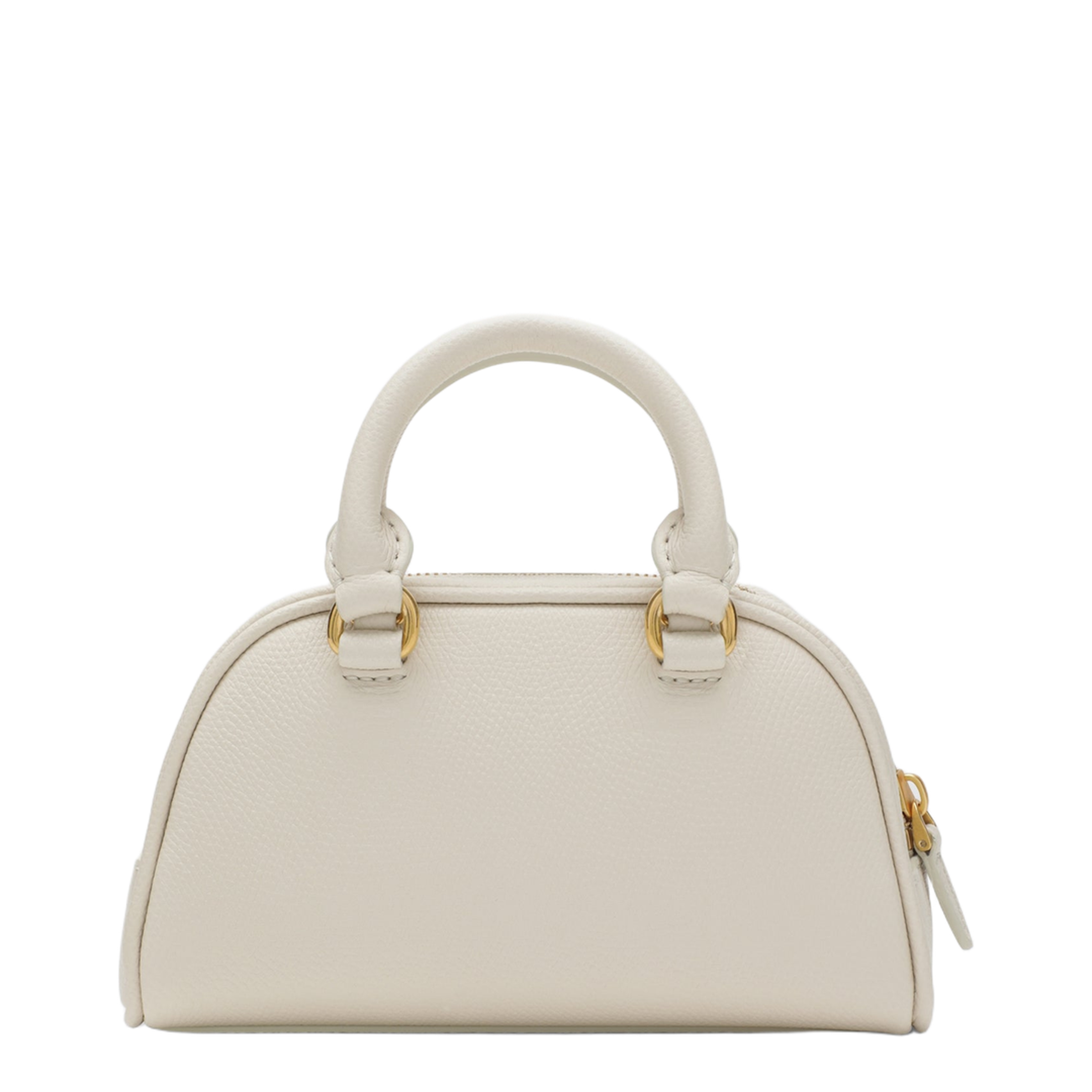 Ivory VLogo Signature Mini Duffle Bag in Grained Calfskin