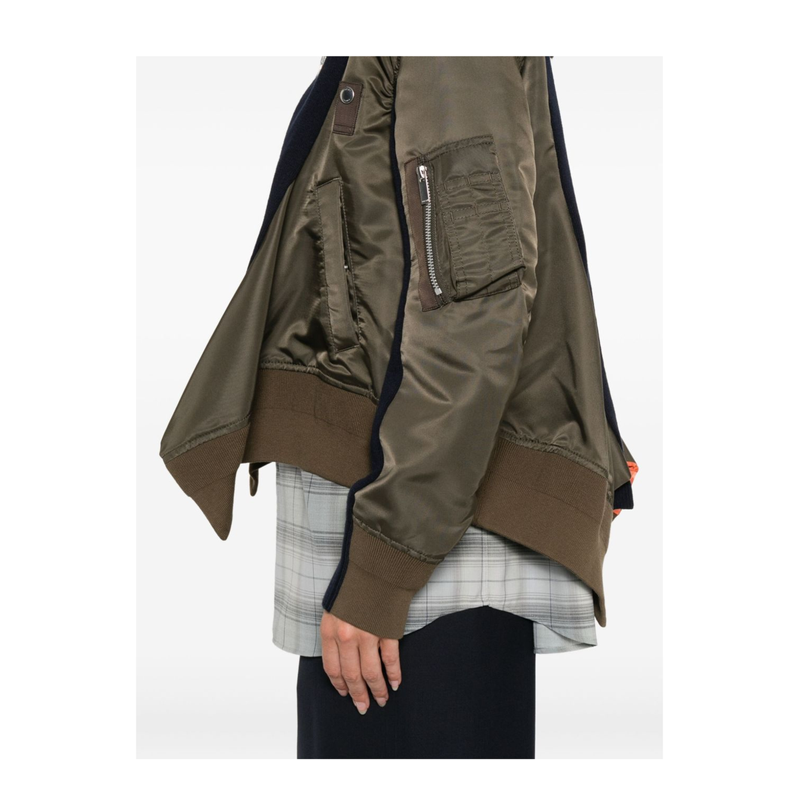 Green Cotton Blend Jacket