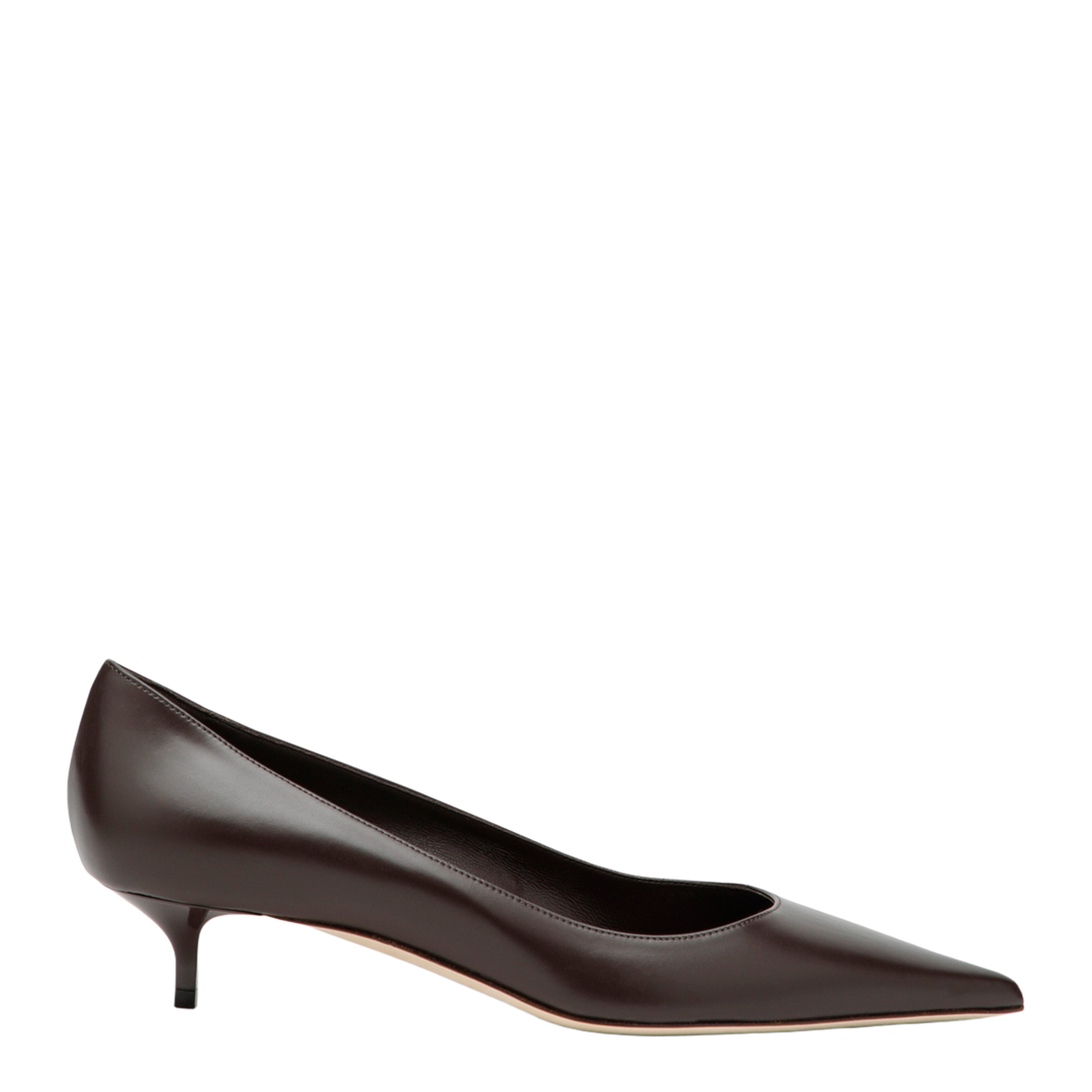 MAYFEYR - Jimmy Choo - Amelia 35 Pumps In Chocolate Leather - AMELIACLF025623