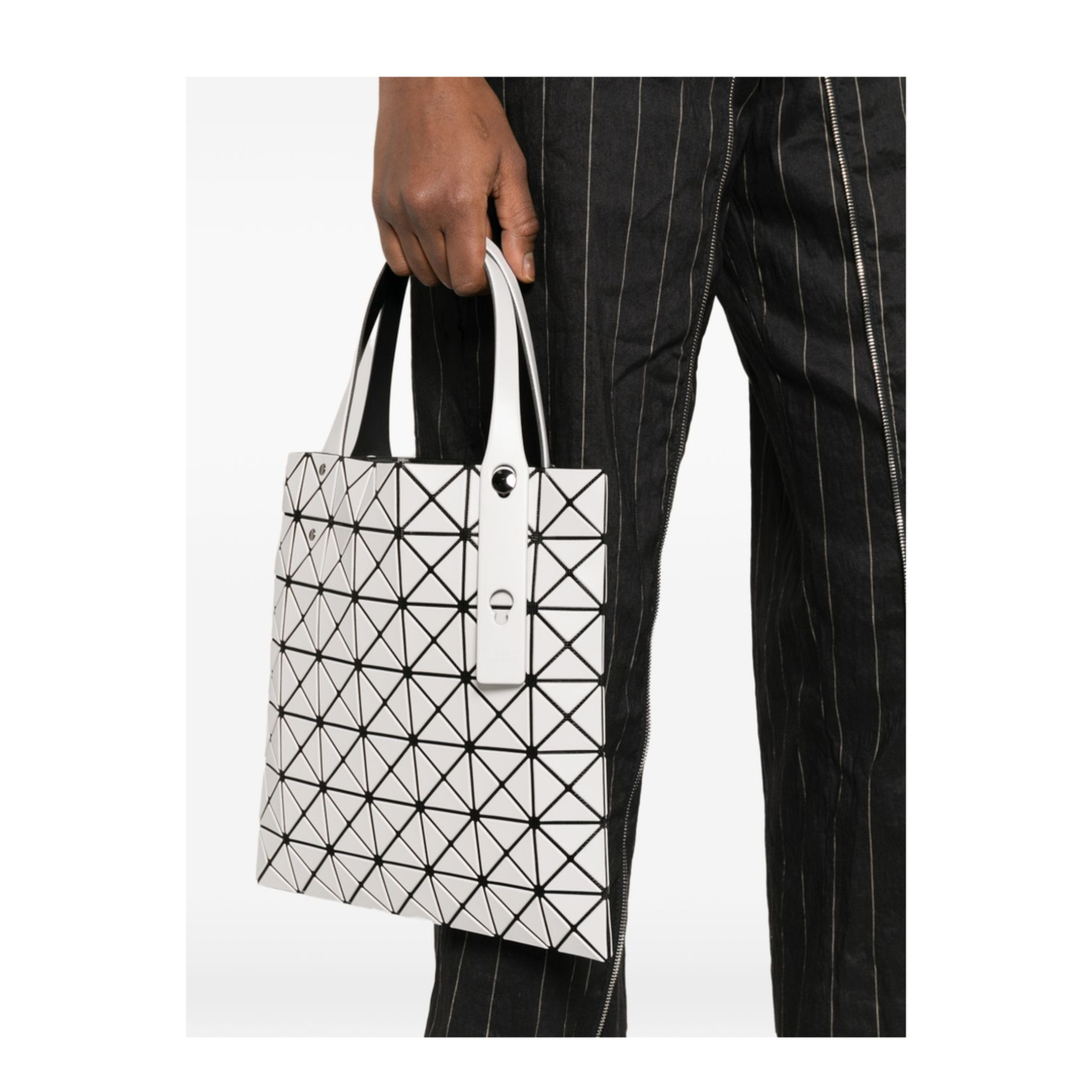 Prism Matte Small Tote Bag - Light Grey