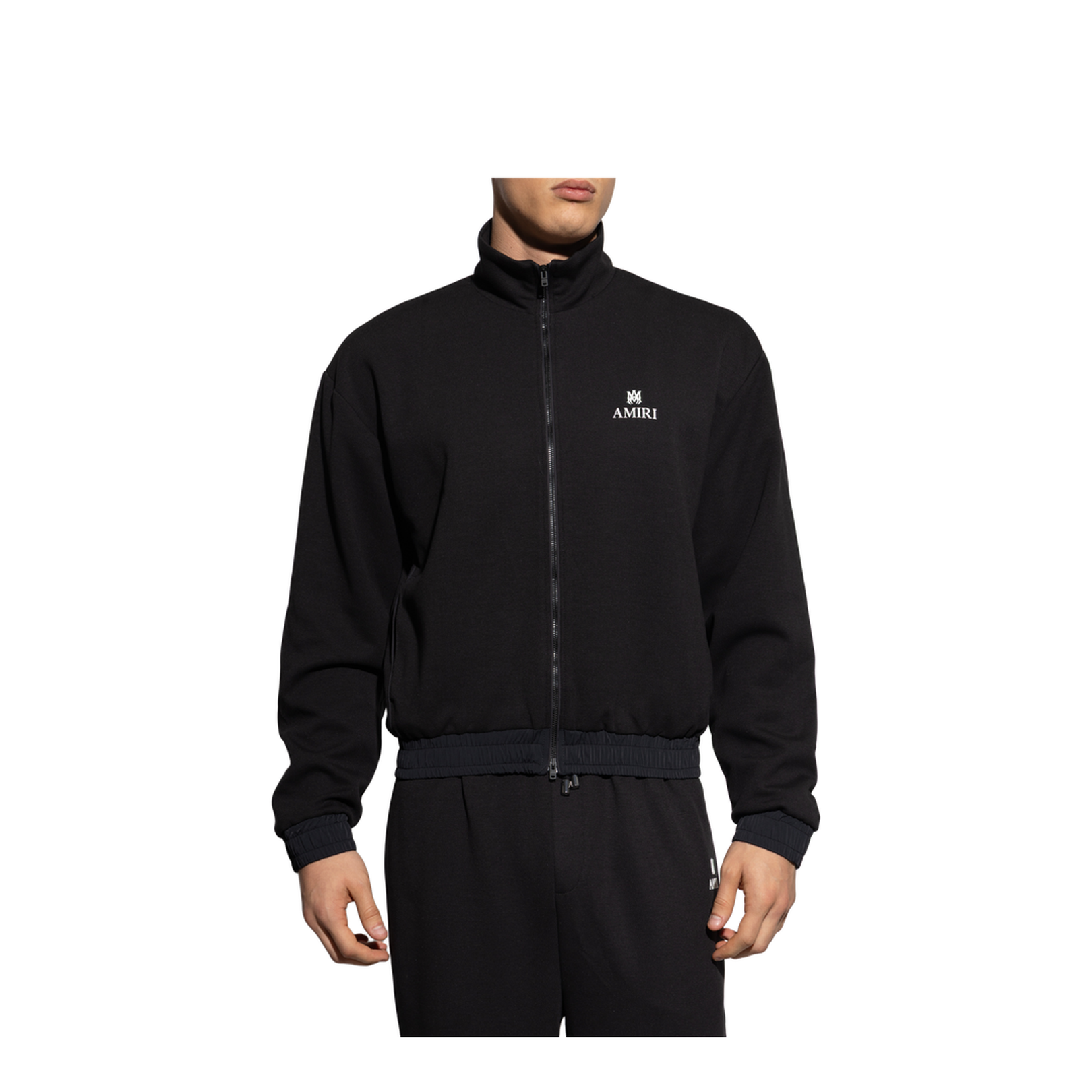 Sweatshirt with stand-up collar