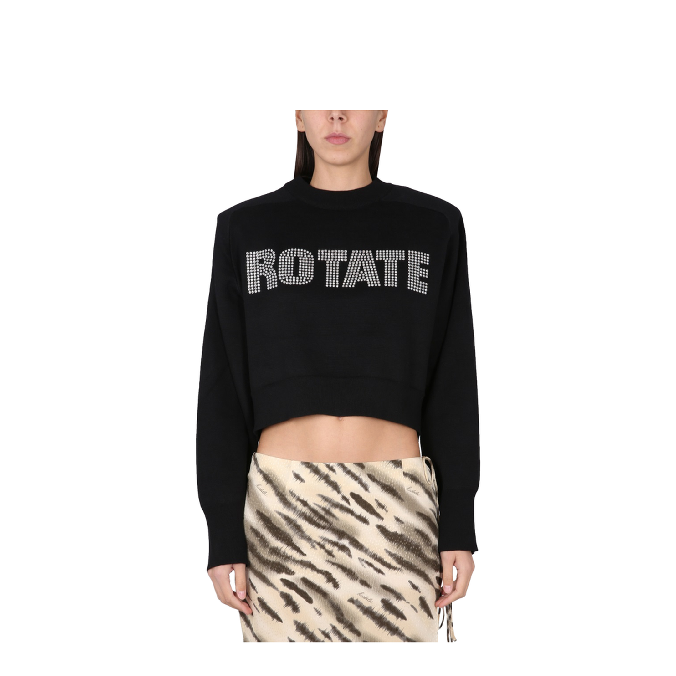 Cropped Shirt with Logo