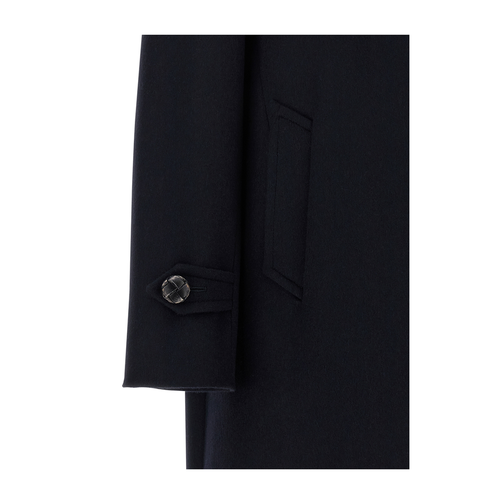 Midnight Blue Wool Coat