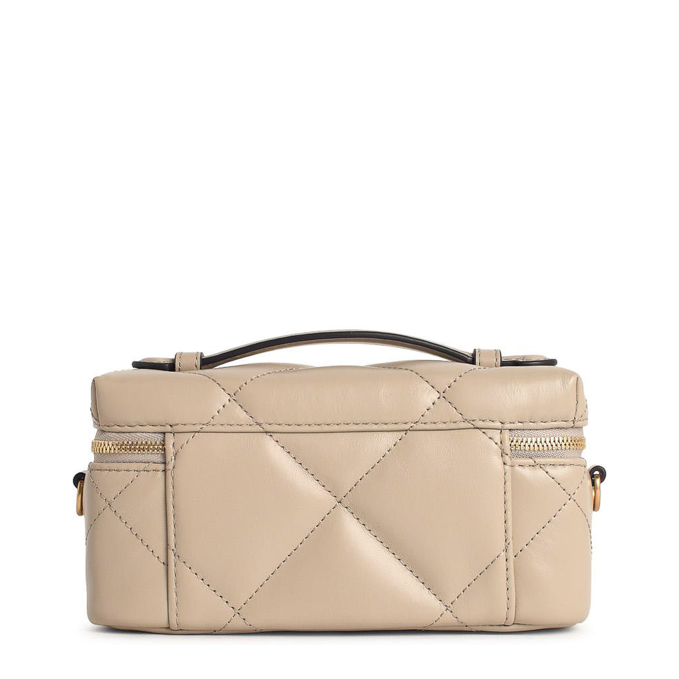 Kira Leather Beauty Case in Natural