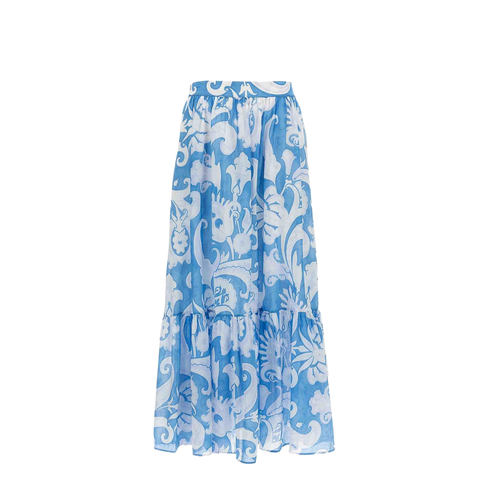 Light Blue Floral Skirt