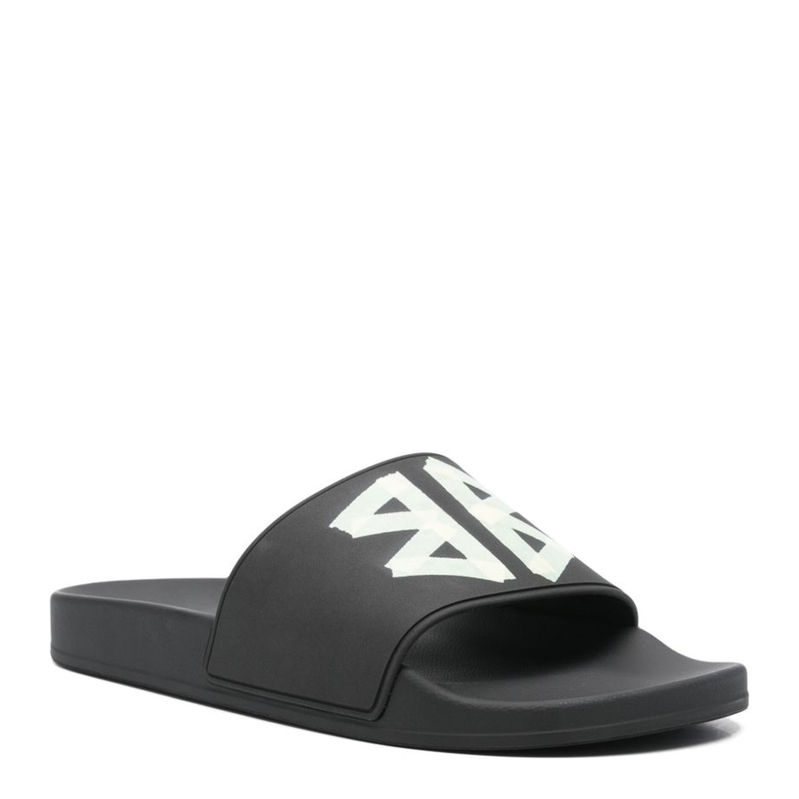 Pool Slide Sandal in Black/Yellow