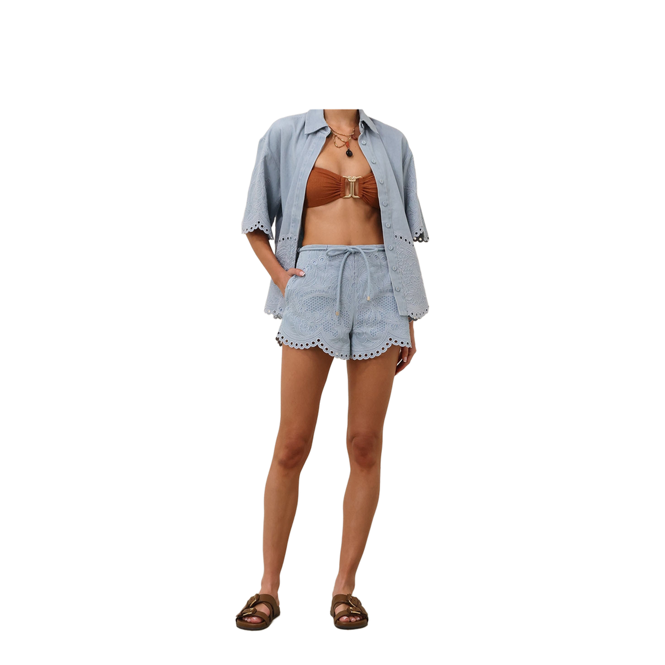 Daylight Embroidered Denim Shirt