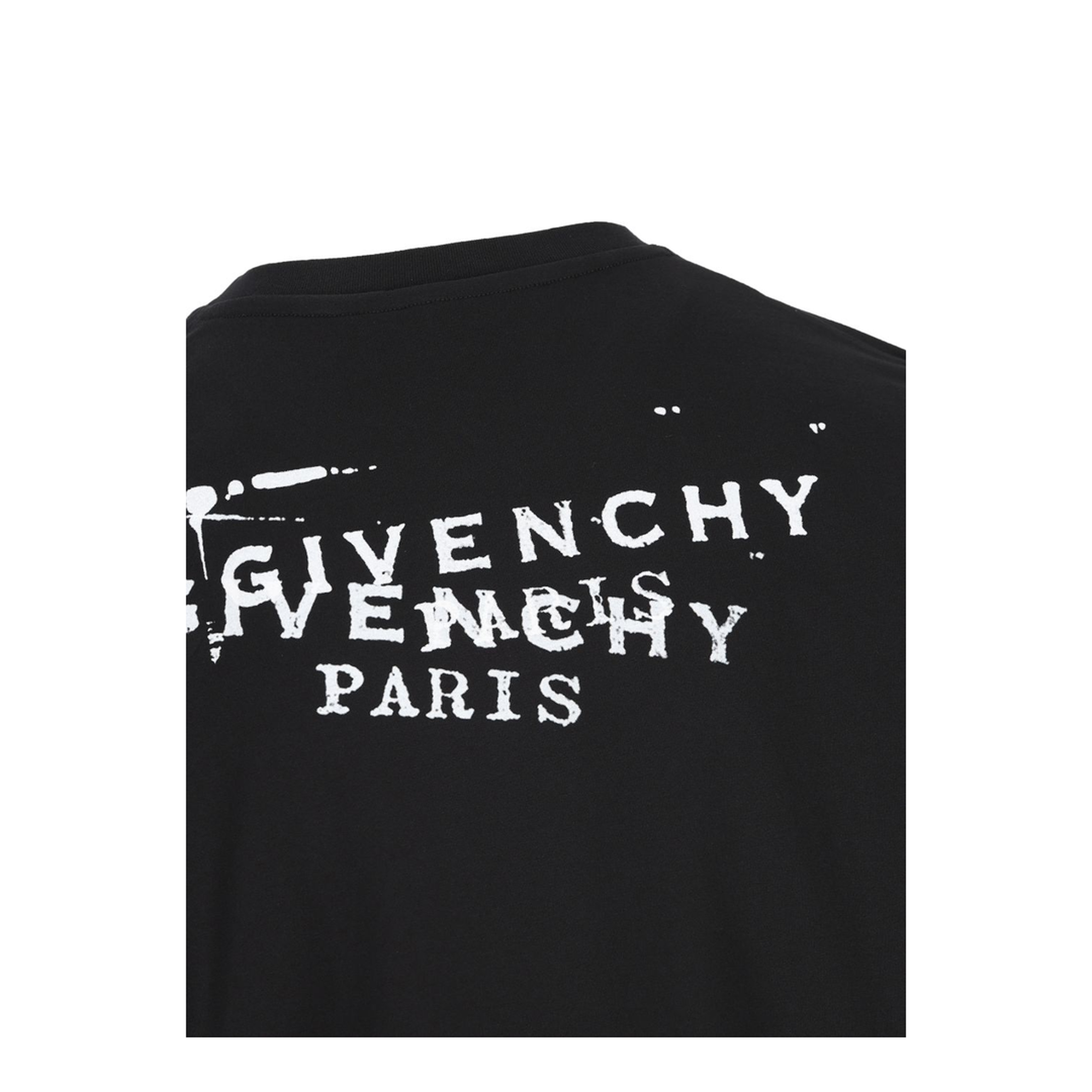 Black T-shirt with Stamp Print