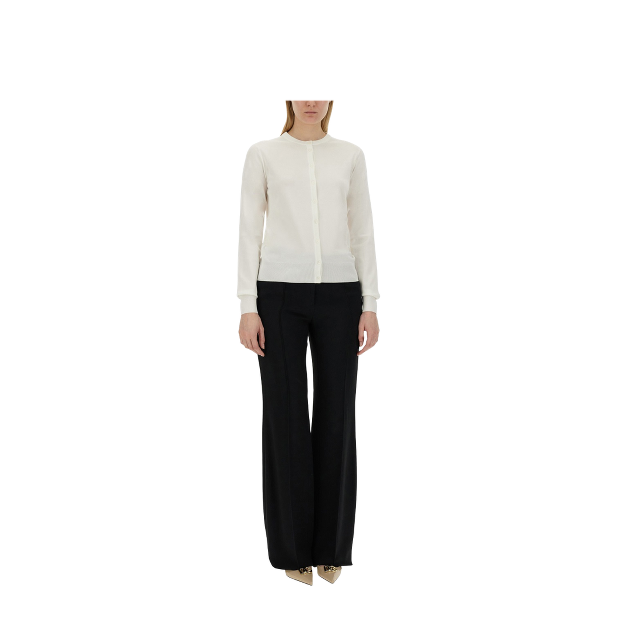 MAYFEYR - Dolce & Gabbana - Cardigan With Lace Inlays - FXJ16ZJEMM0W0800