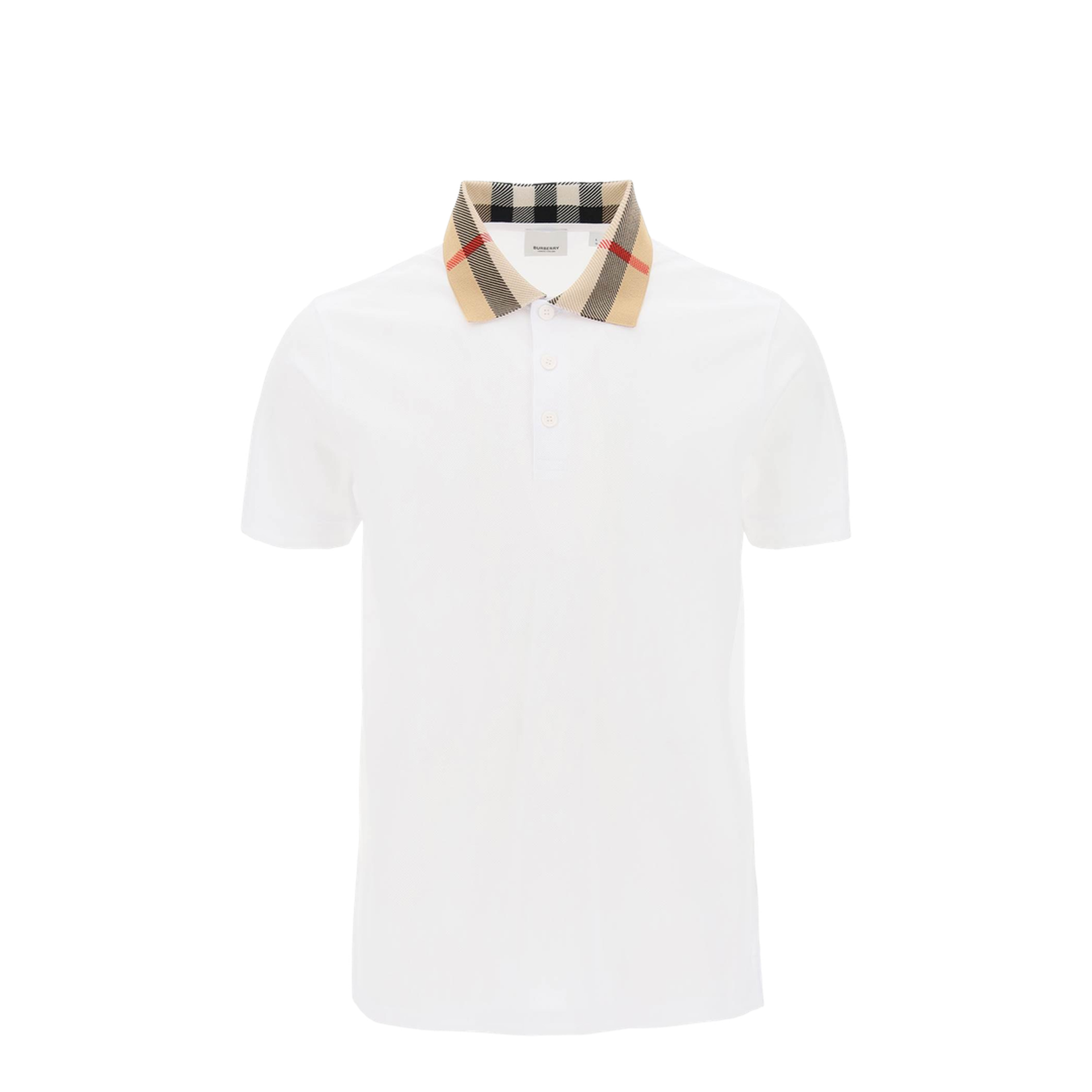 Cody Check Collar Polo White