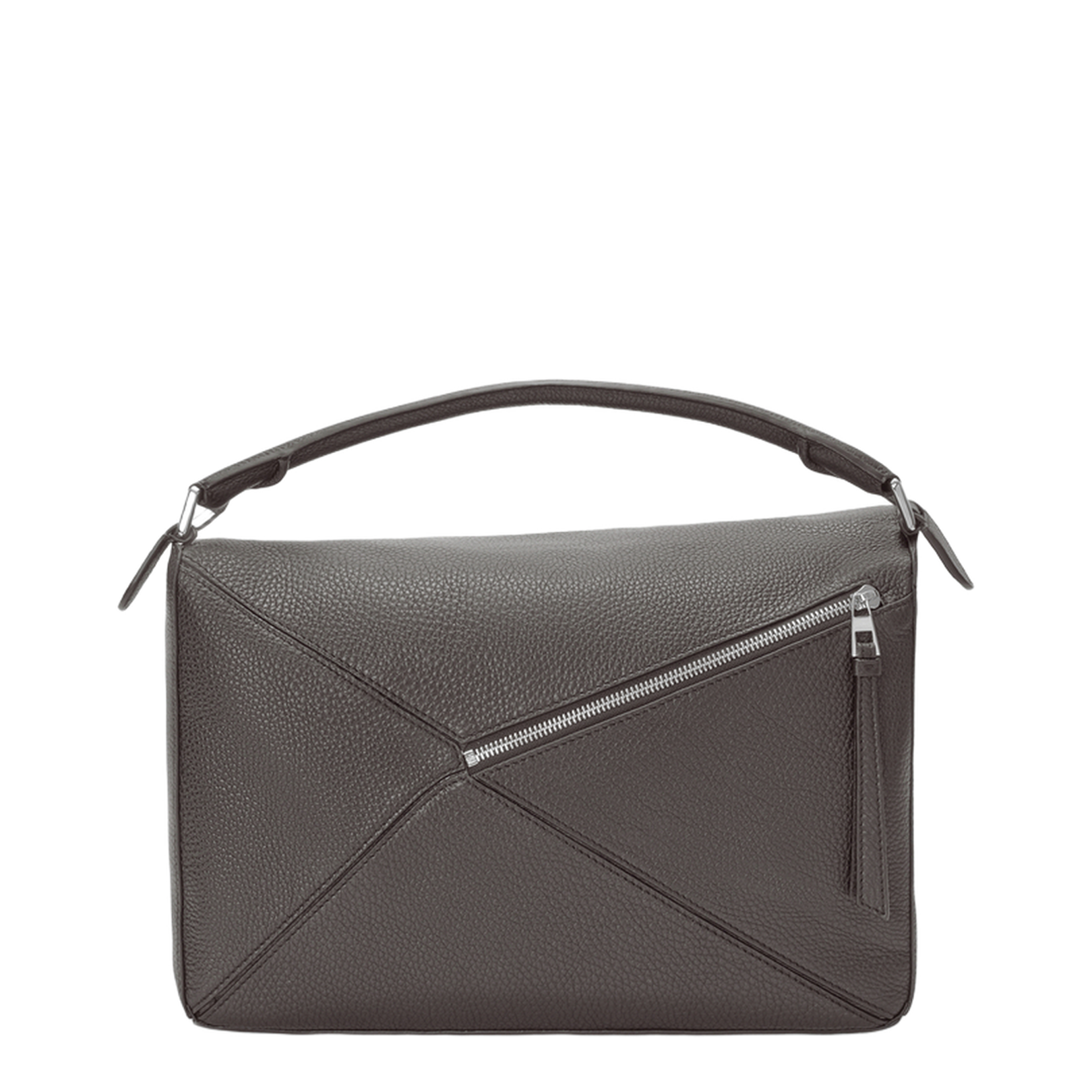 Large Puzzle Bag in Supple Grained Calfskin Brown