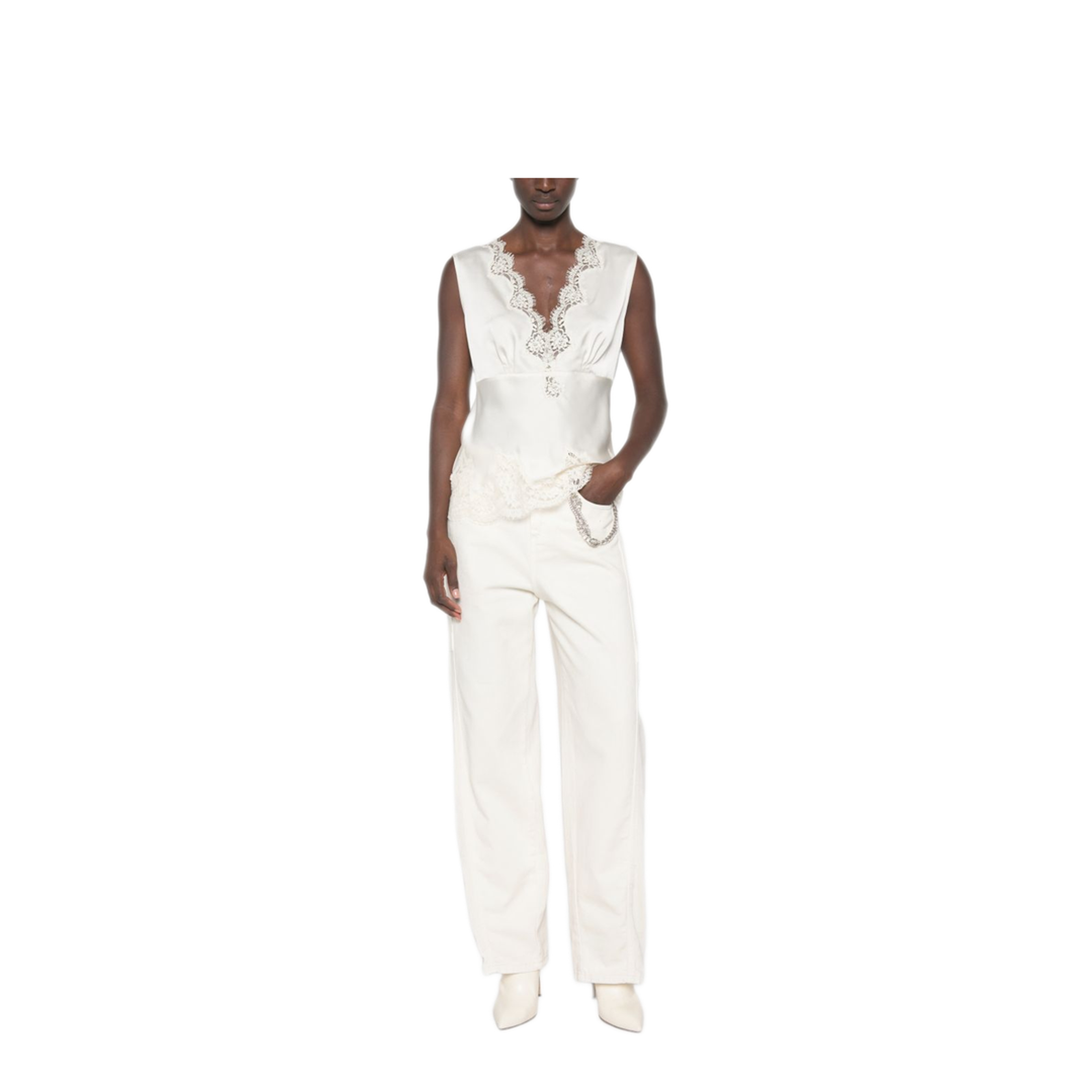 MAYFEYR - Ermanno Firenze - Top White - D49EL021EL0MF333