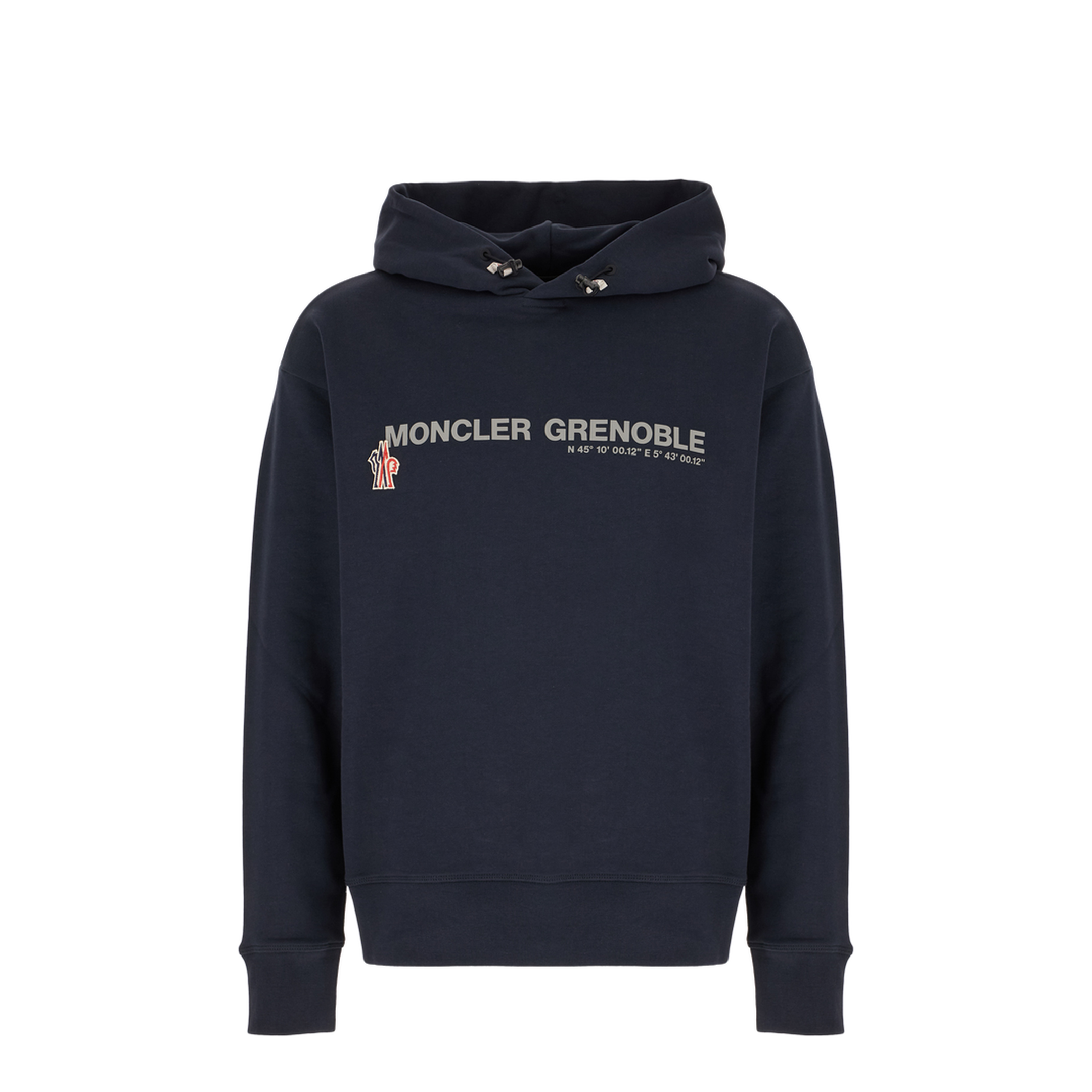 Logo Print Hoodie Sweatshirt Blue