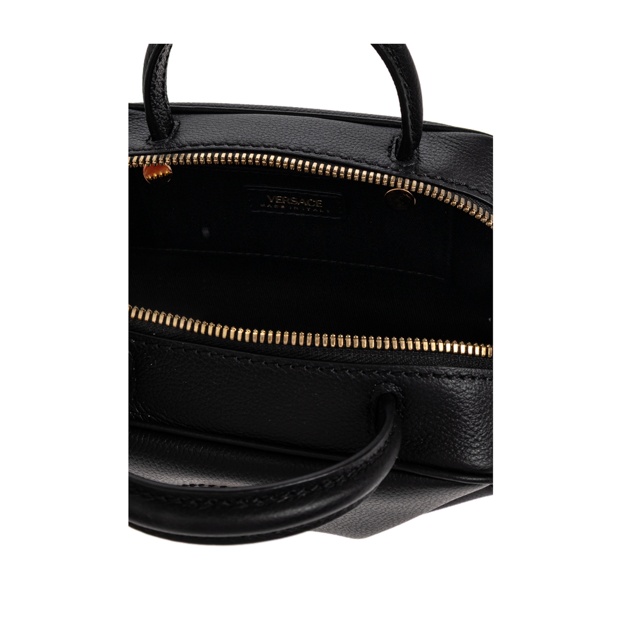 Medusa Handbag Leather Black