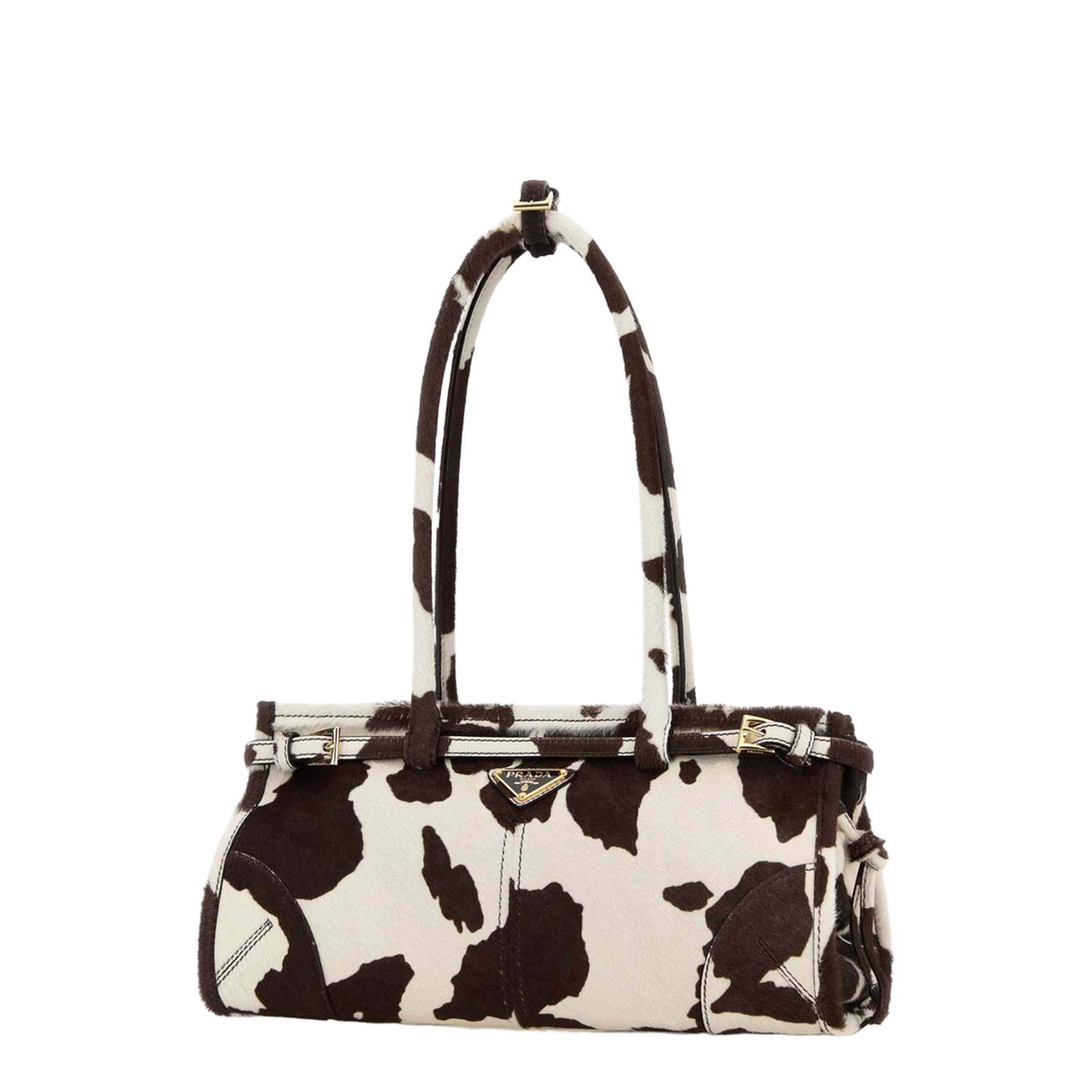 Printed Calf Hair Bonnie Shoulder Bag
