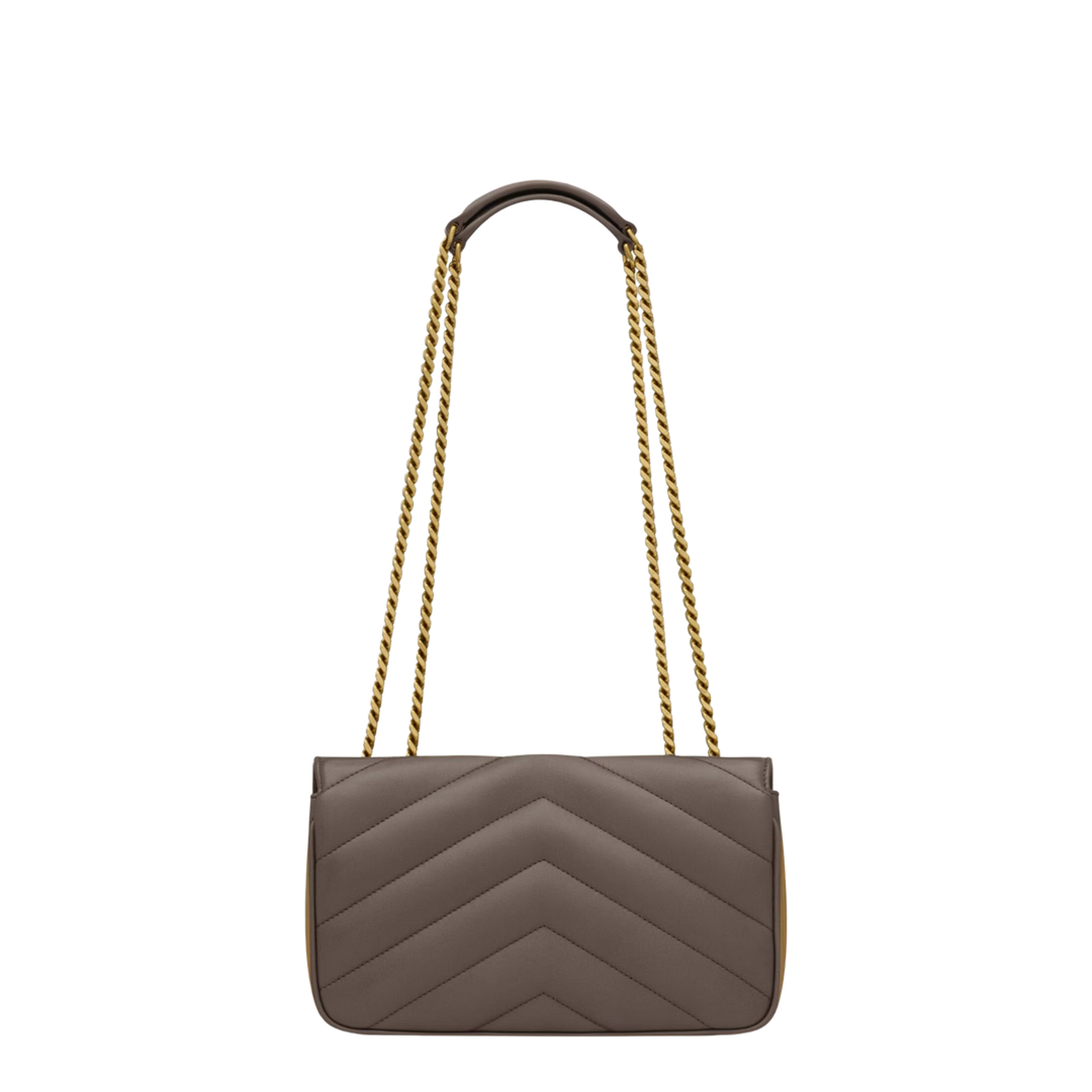 Loulou Small Leather Shoulder Bag - Urban Grey