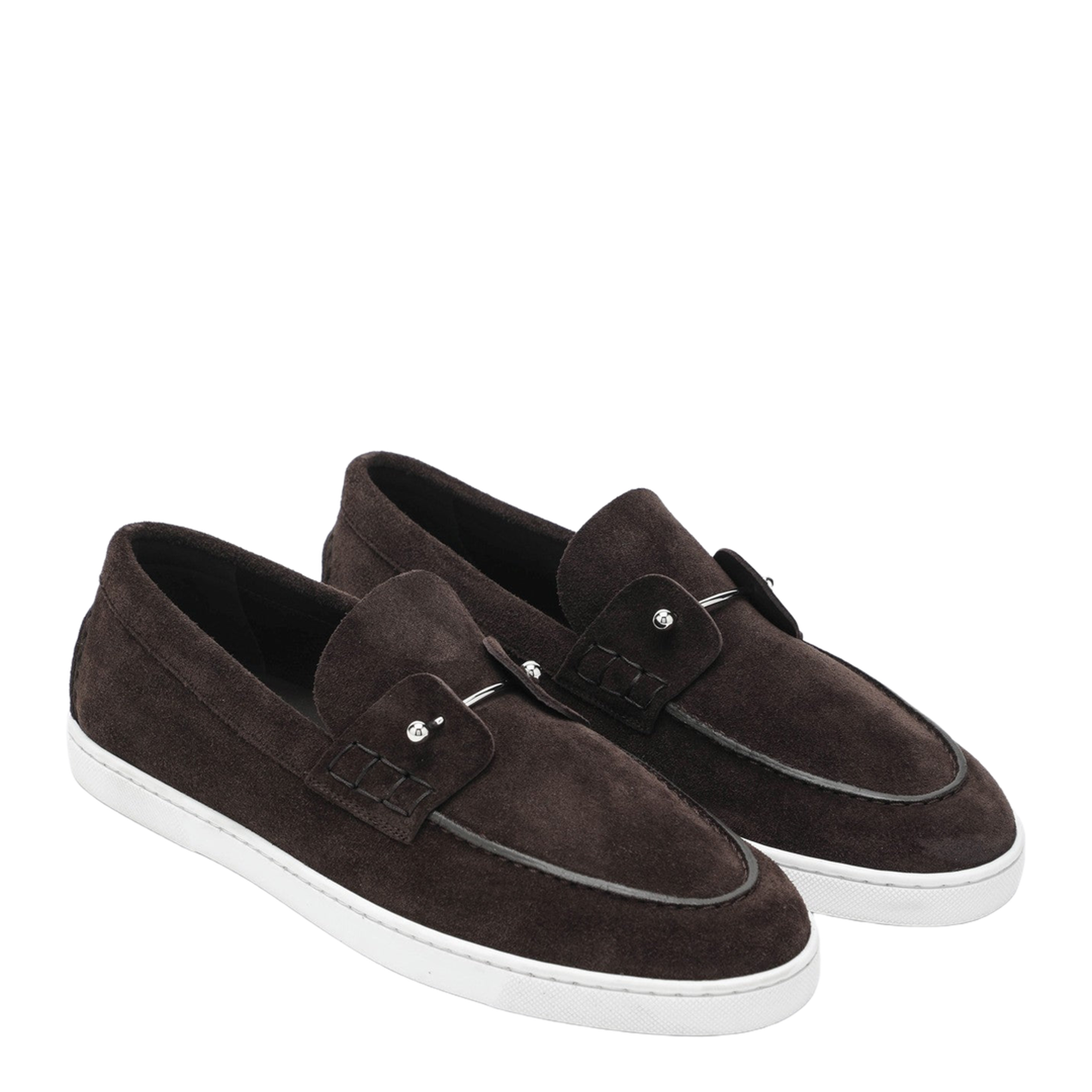 Chambeliboat Loafers in Coffee-Coloured Suede
