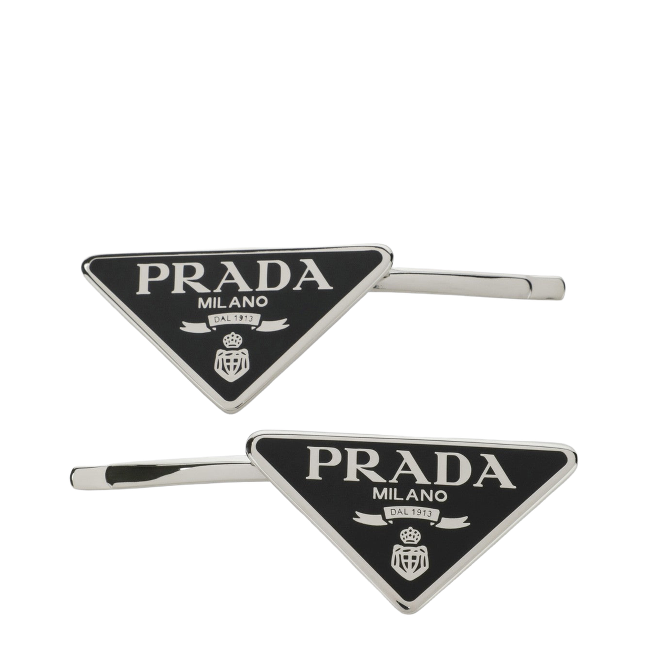 Black Hair Clip with Logo