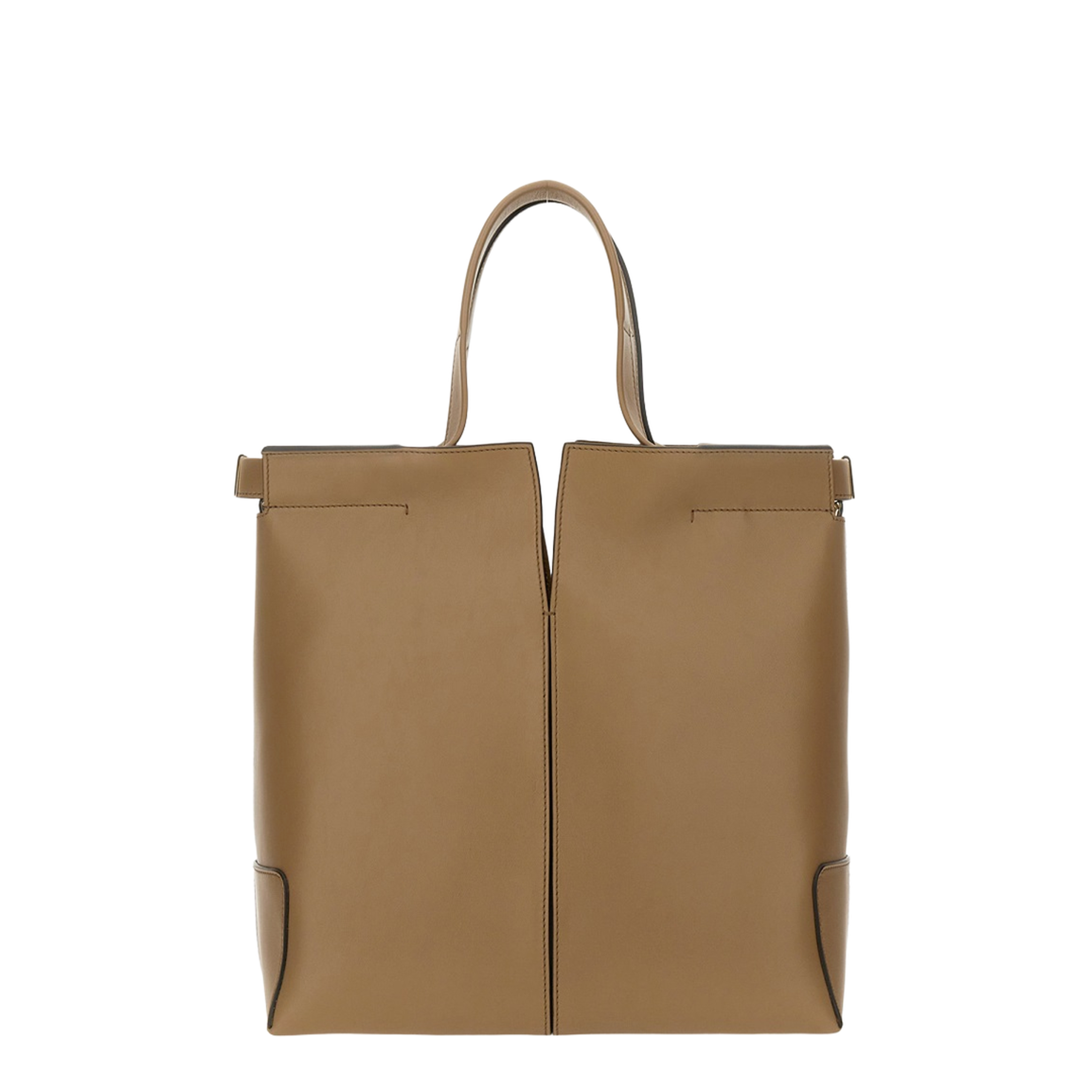 Tod’s Di Bag Folio Small Leather Shopping Bag - Cappuccino