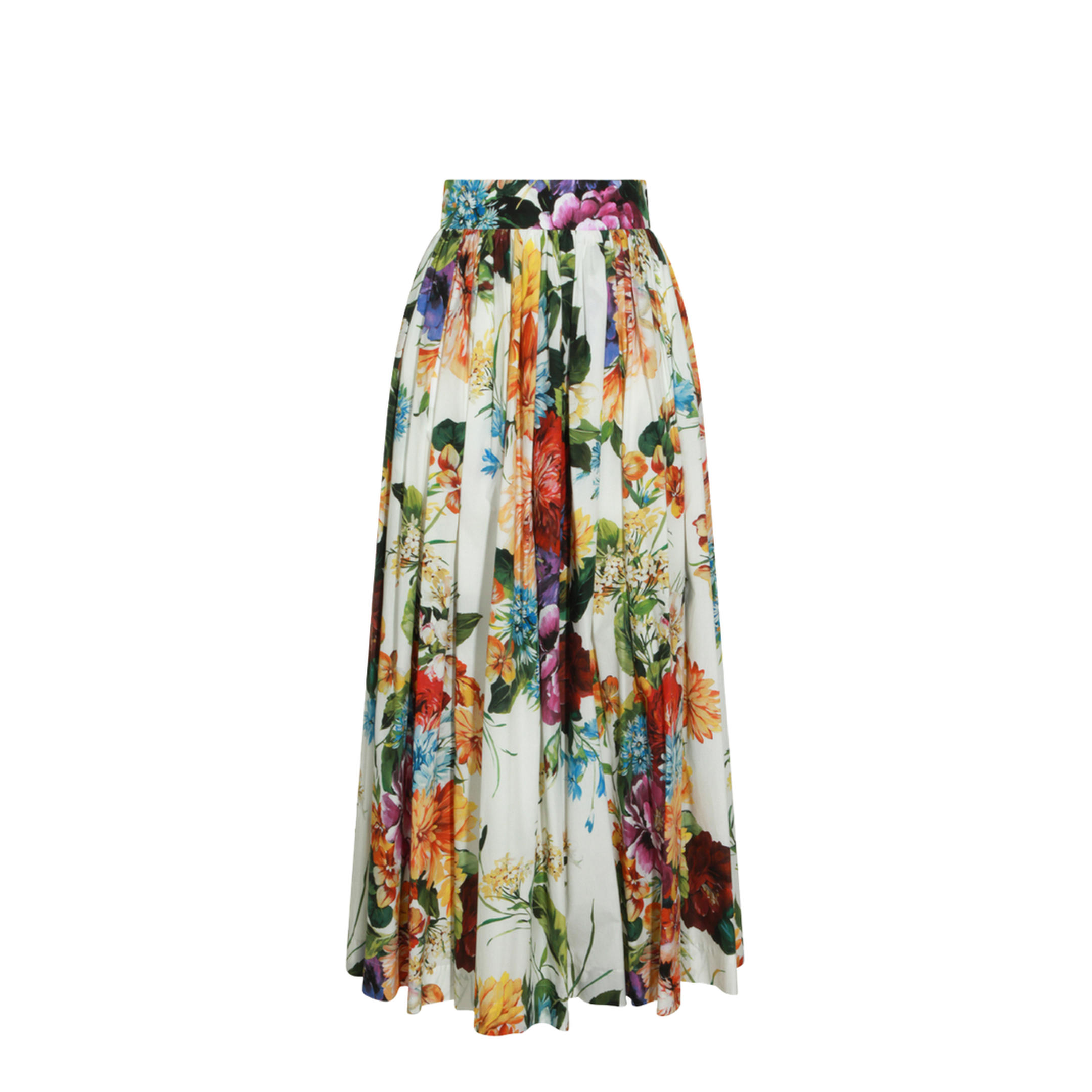 Flower Bouquet Print Skirt