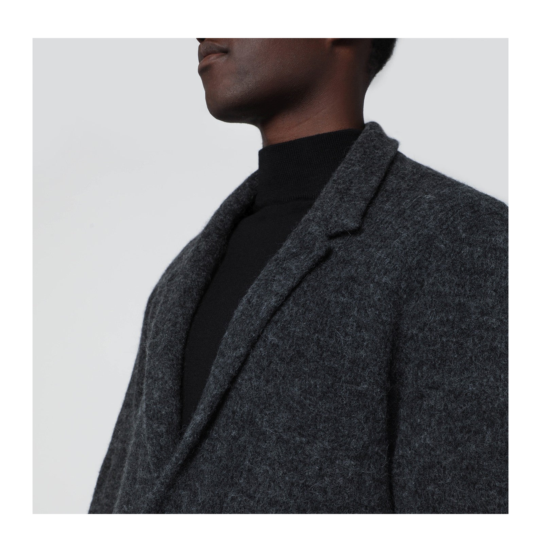 MAYFEYR - Roberto Collina - Anthracite Grey Jacket Style Cardigan - 253M14211NYM1421