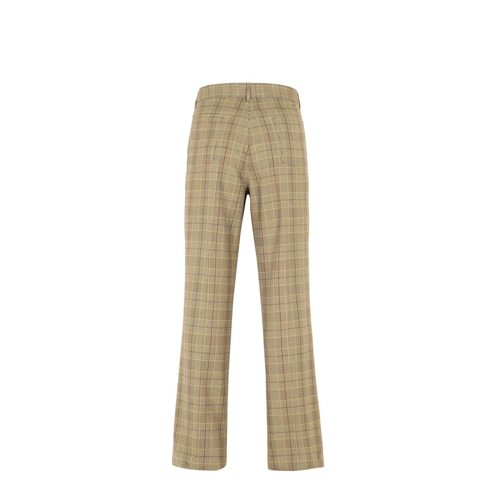 Natural Virgin Wool Blend Trousers
