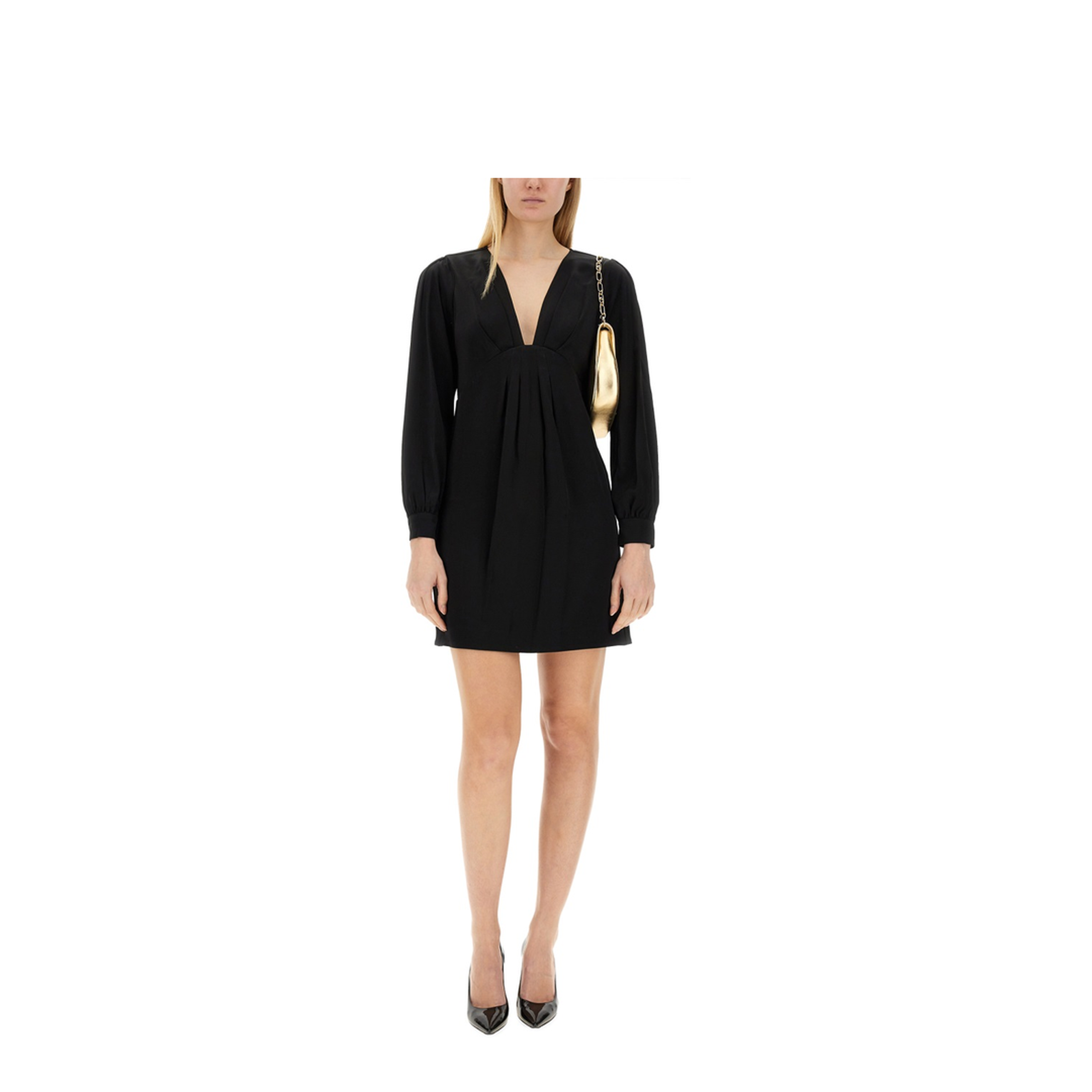 MAYFEYR - MICHAEL BY MICHAEL KORS - V Neck Dress - MH3818M99G001BLACK