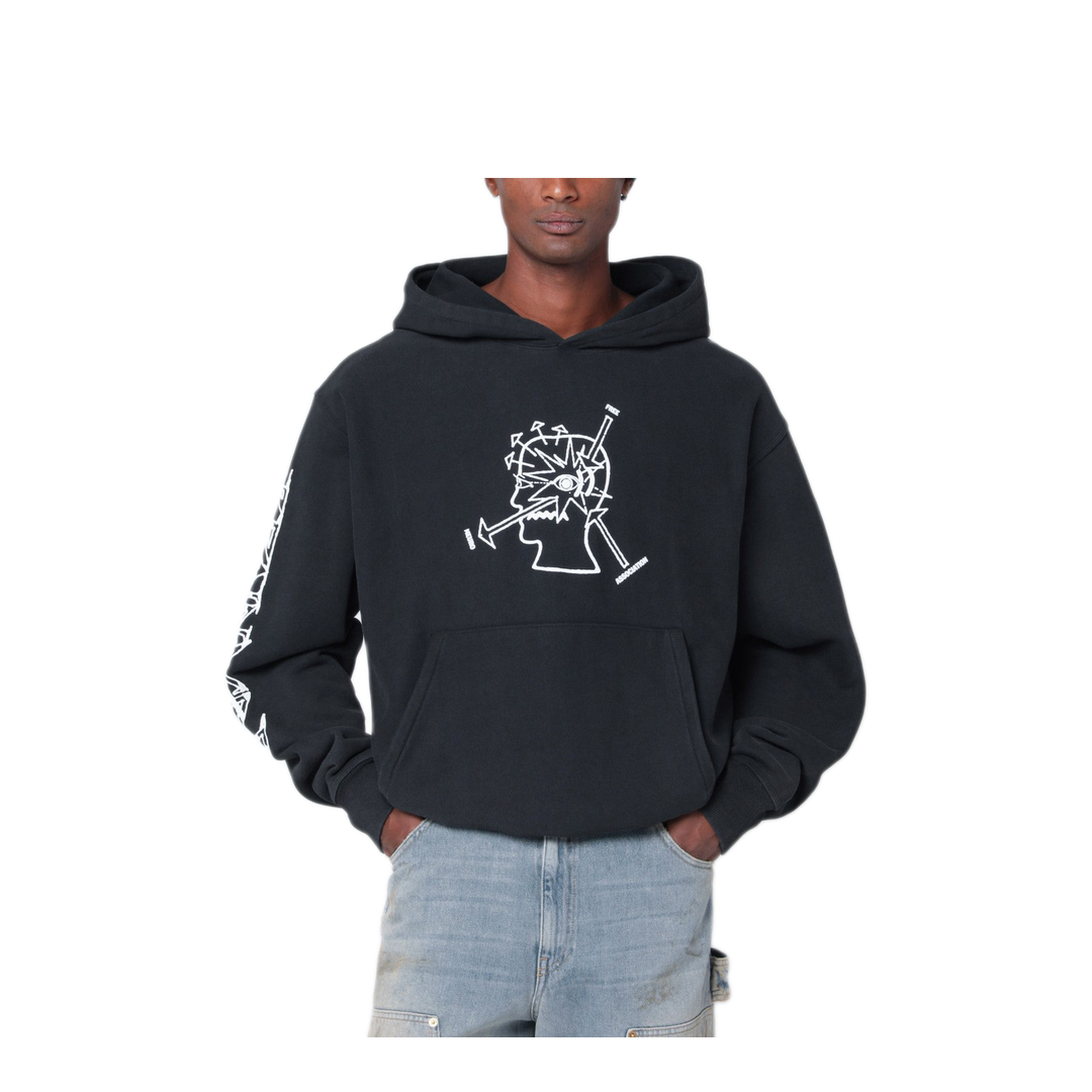 MAYFEYR - Brain Dead - Faded Black Neuro Free Association Sweatshirt - BDP25TO90044COWB