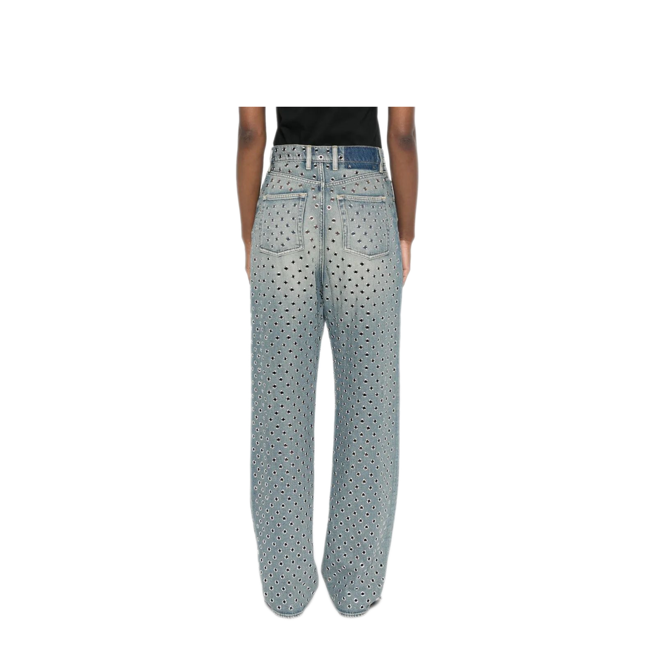 MAYFEYR - Golden Goose - Journey Pant Kim Sand Wash All Over Eyelet - GWP00844P00196250100