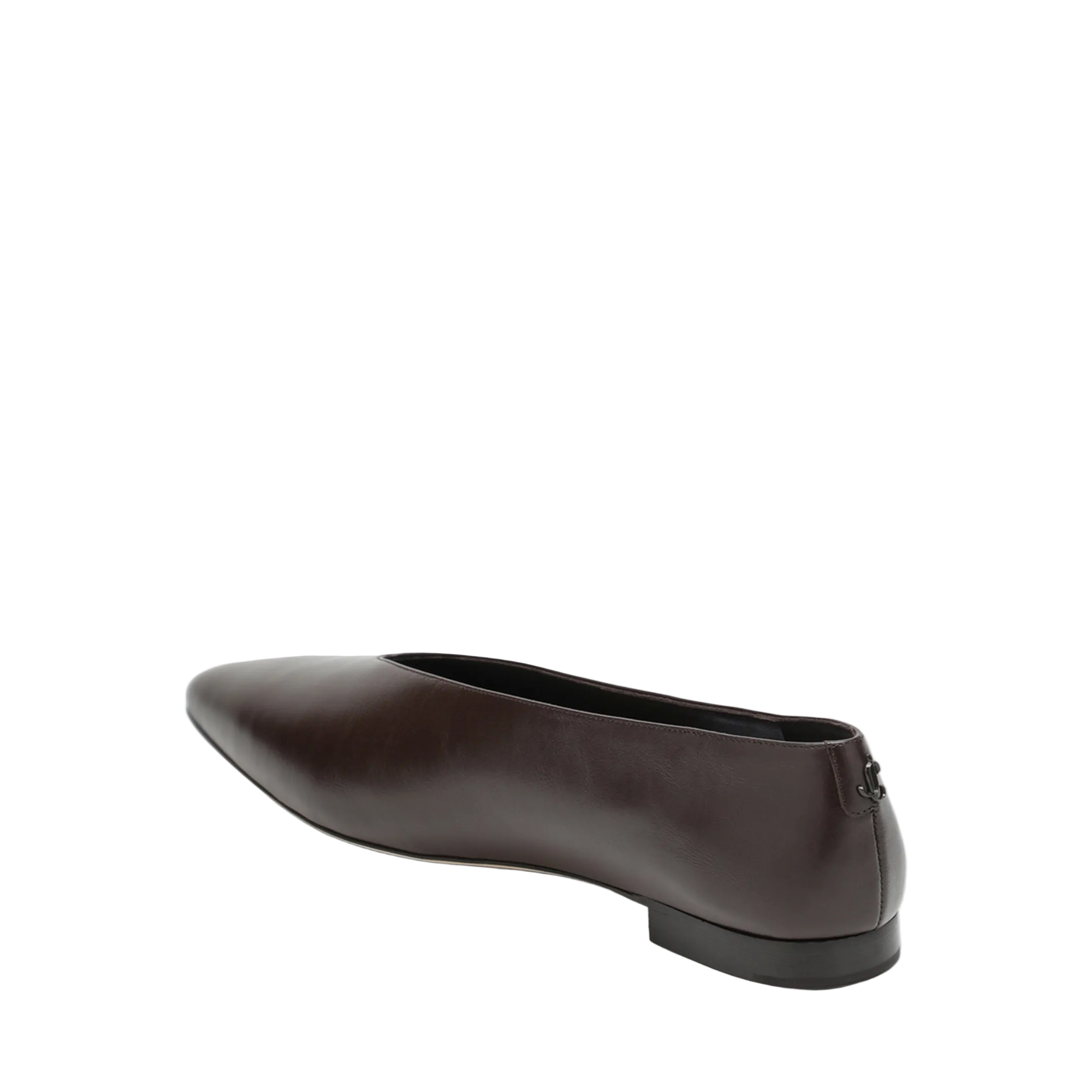 MAYFEYR - Jimmy Choo - Chocolate Leather Ballet Flats - MARGOTFLATGUV025623