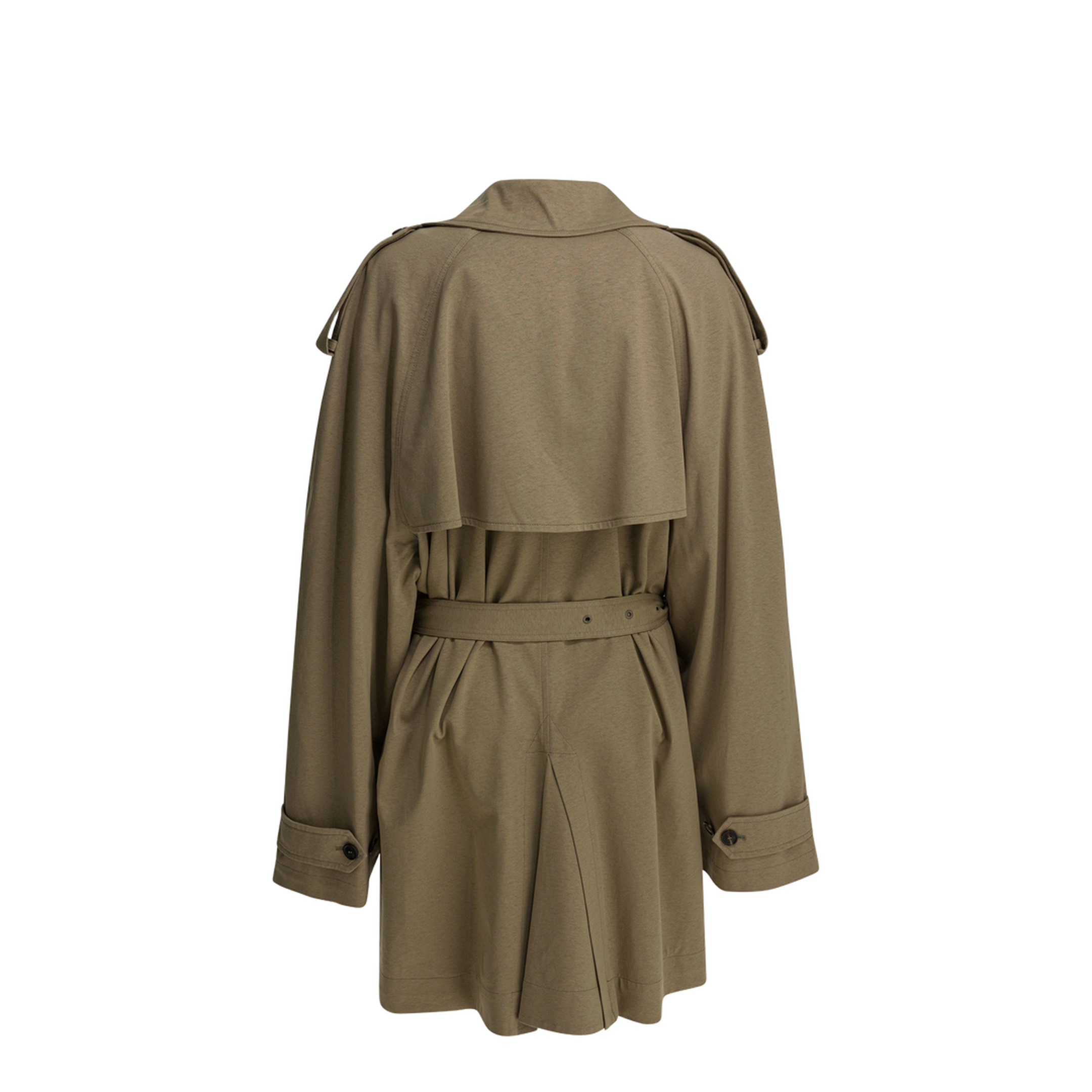 Cropped Light Trench in Explorer Beige