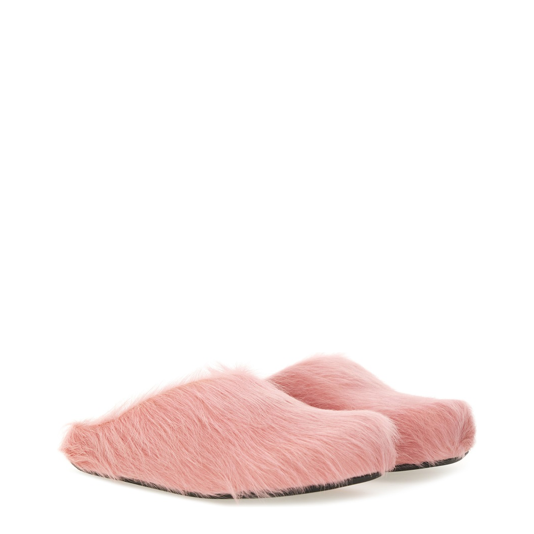 Calf-Hair Slip-On Mules