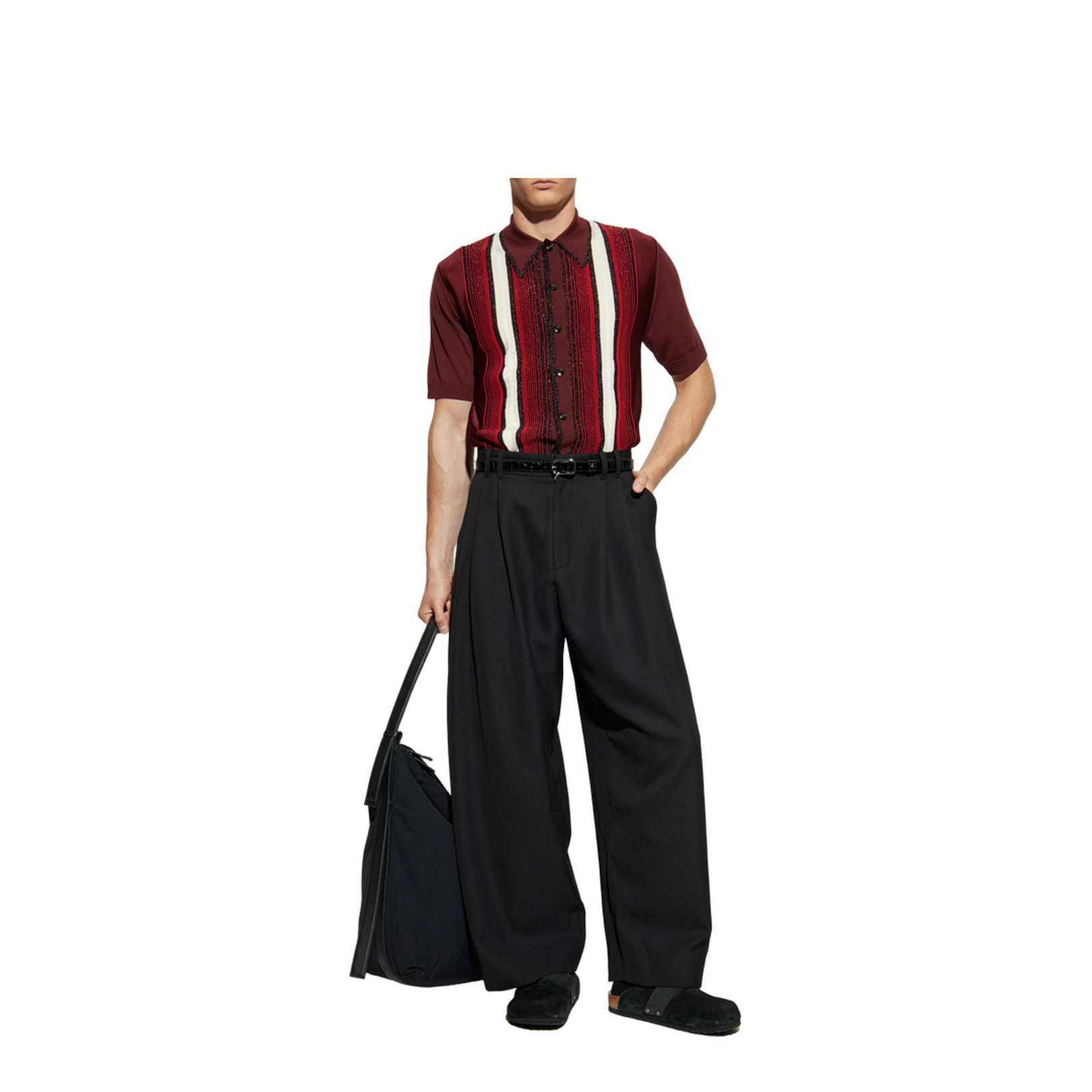 Shirt with Wool Trim