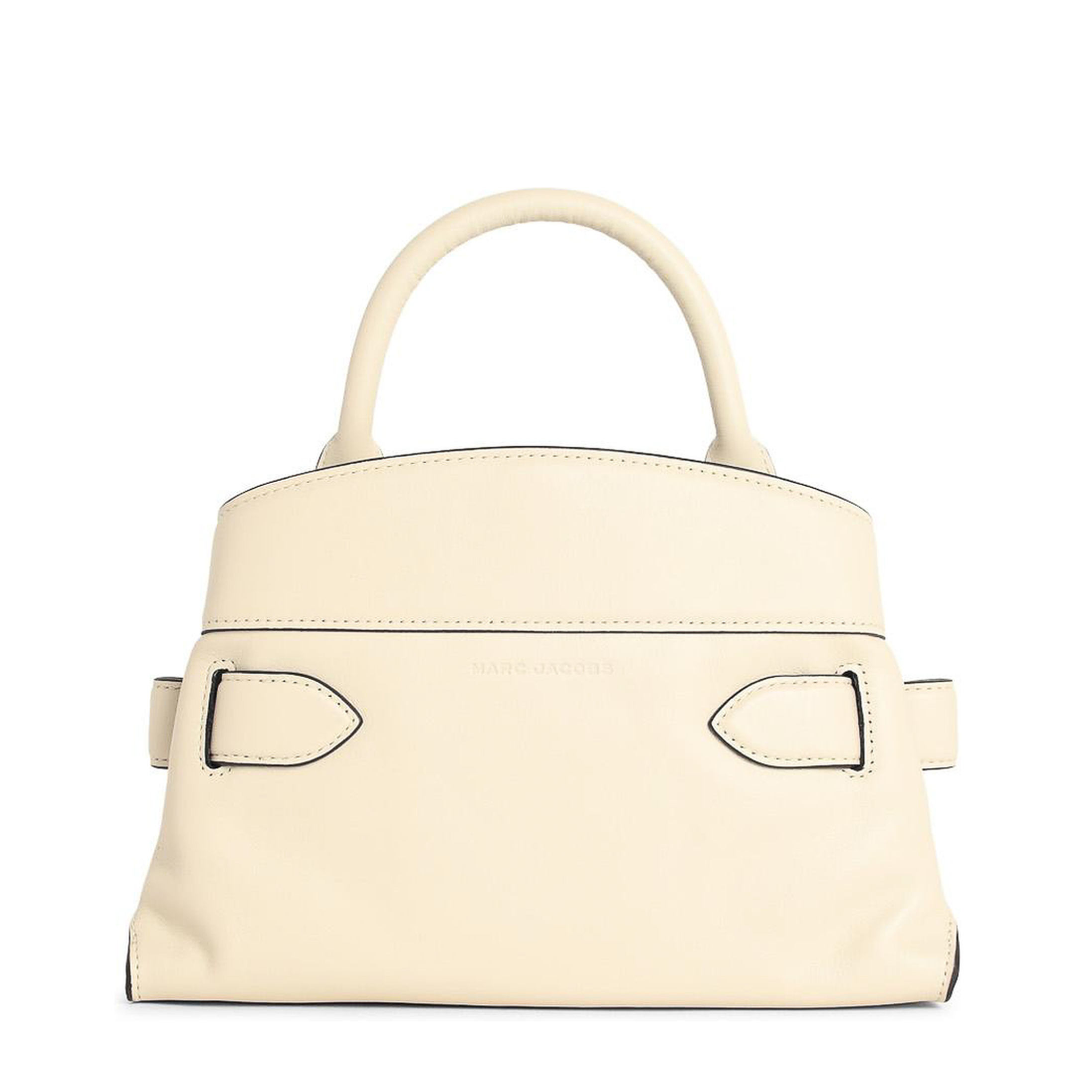 Small Satchel White Leather Bag
