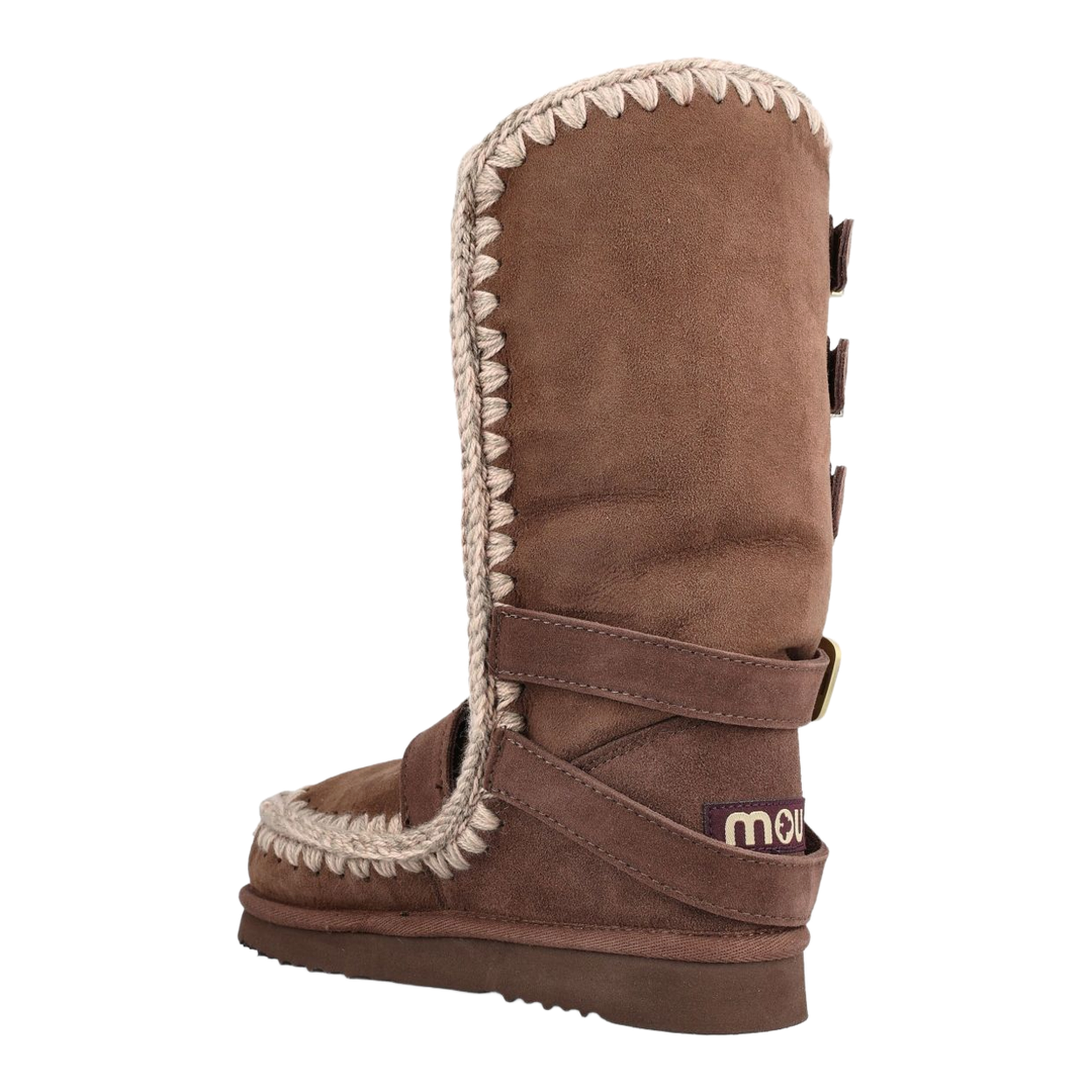 Eskimo 40 Buckle Straps Boots In Animal Print