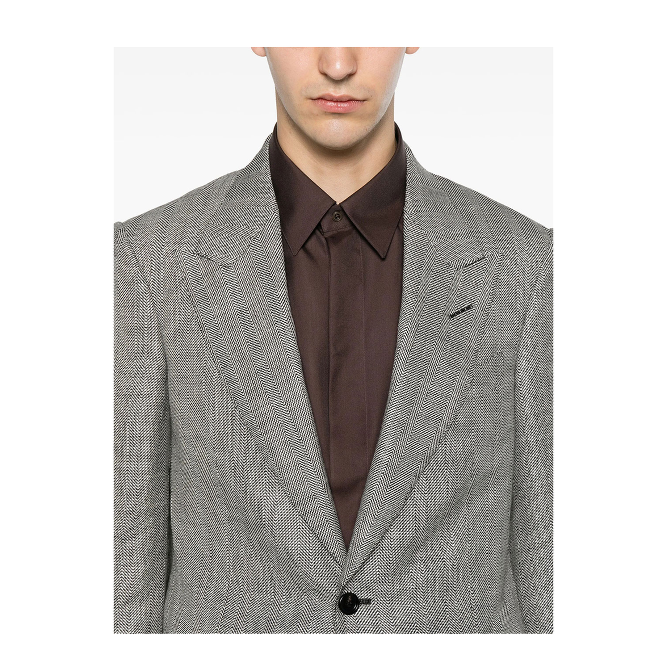 MAYFEYR - Tom Ford - Herringbone-Pattern Wool Blend Blazer - JDSG02WSS59NWA