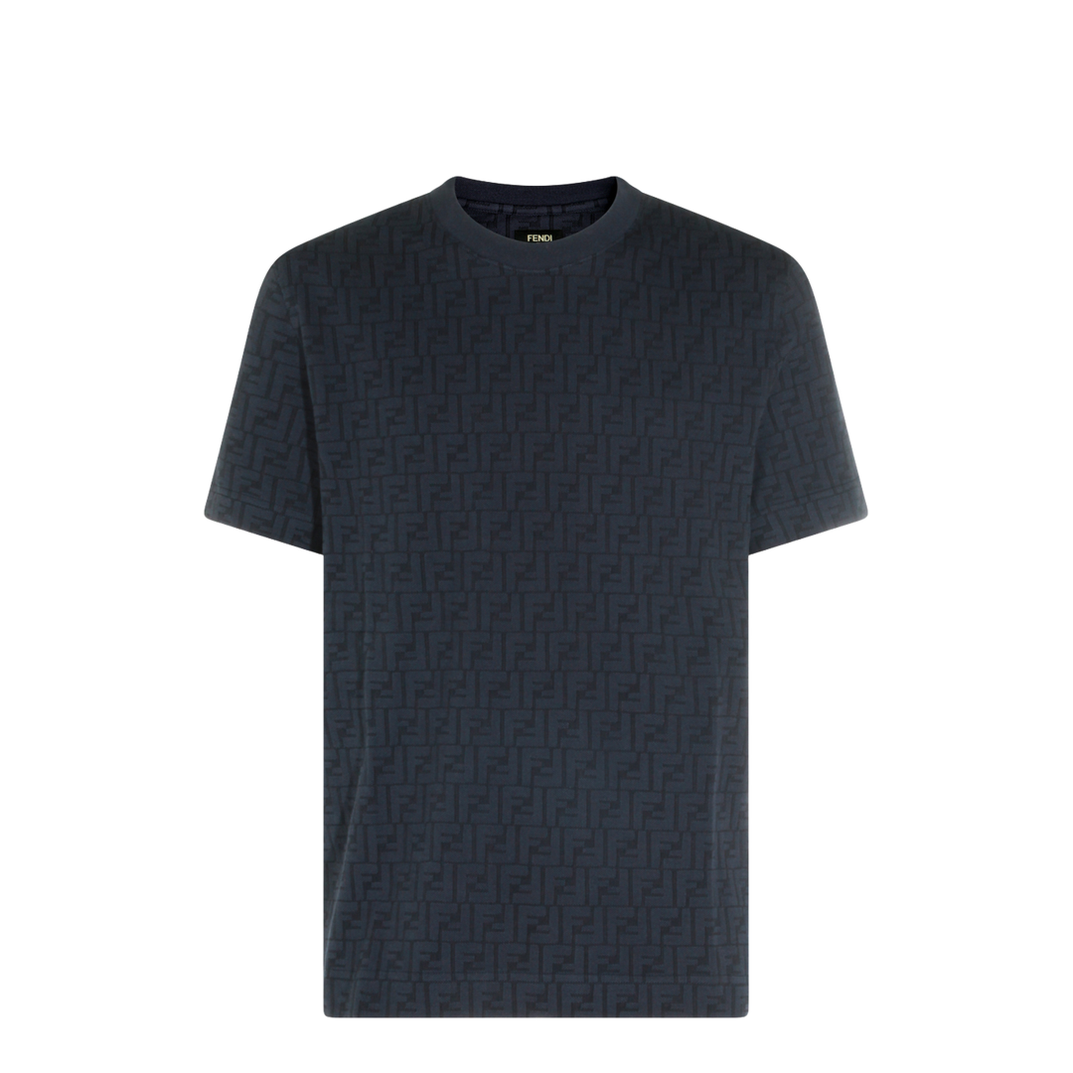 MAYFEYR - Fendi - Deep Blue Cotton T-Shirt - FY0936AUR1F0QA2