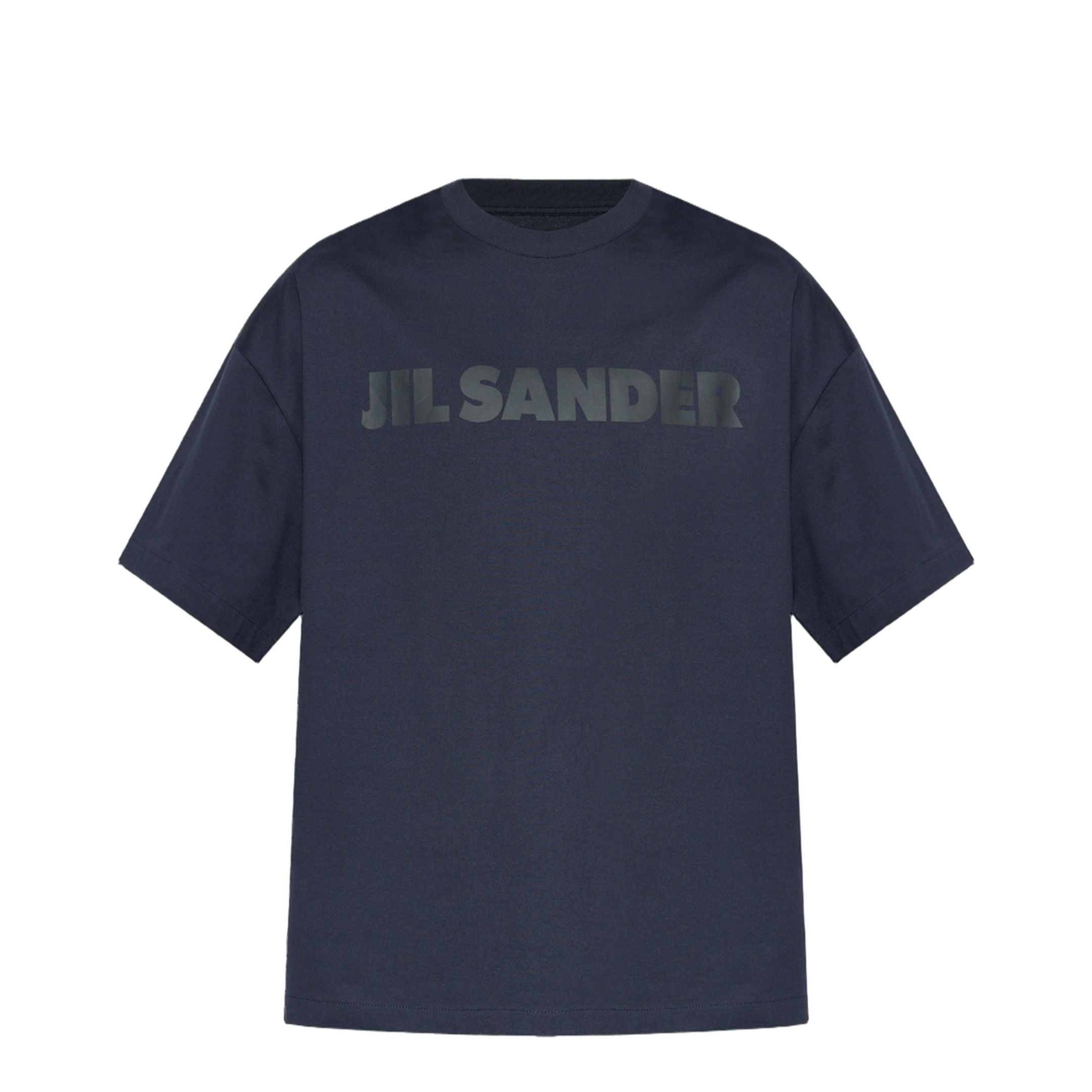 Men's Logo Letter Cotton T-Shirt Blue