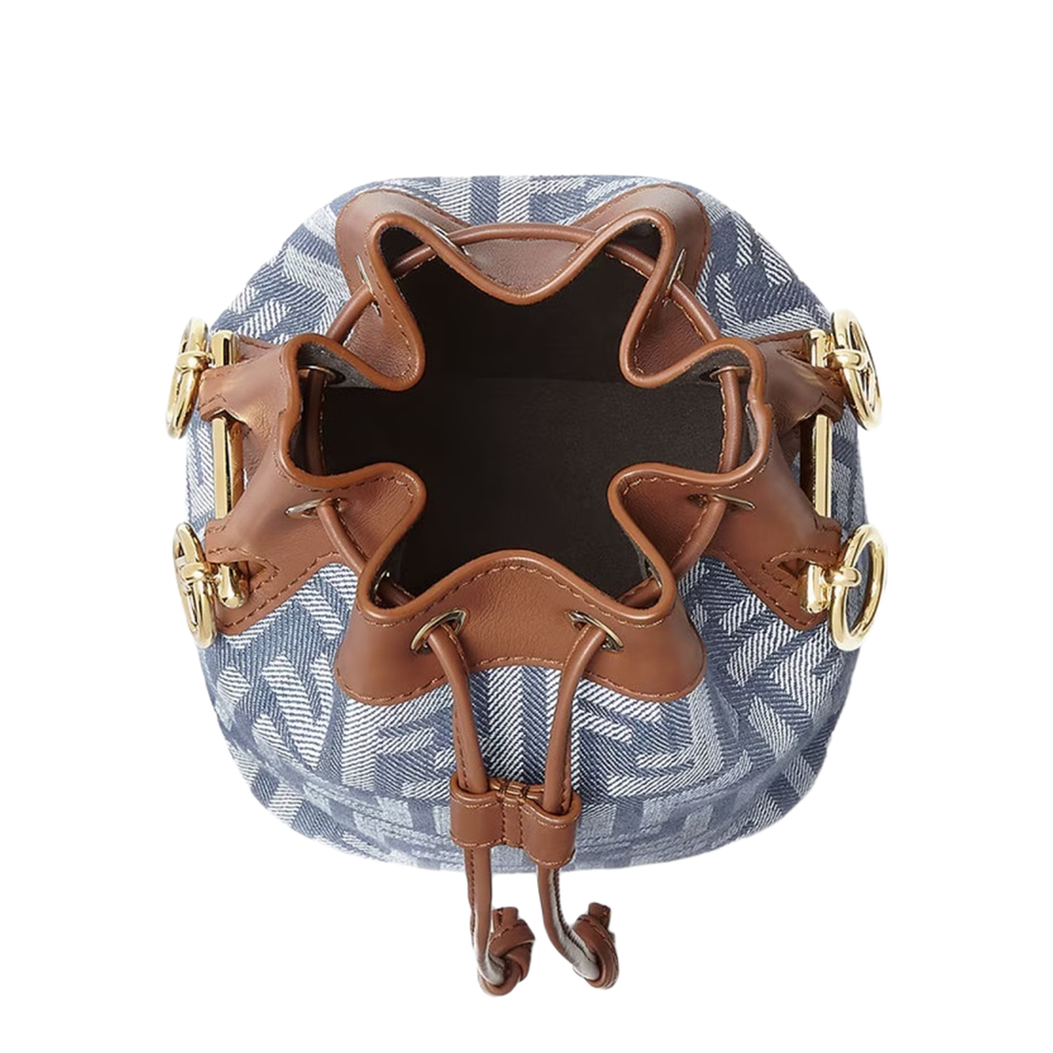 Mon Tresor Denim Bucket Bags - Blue